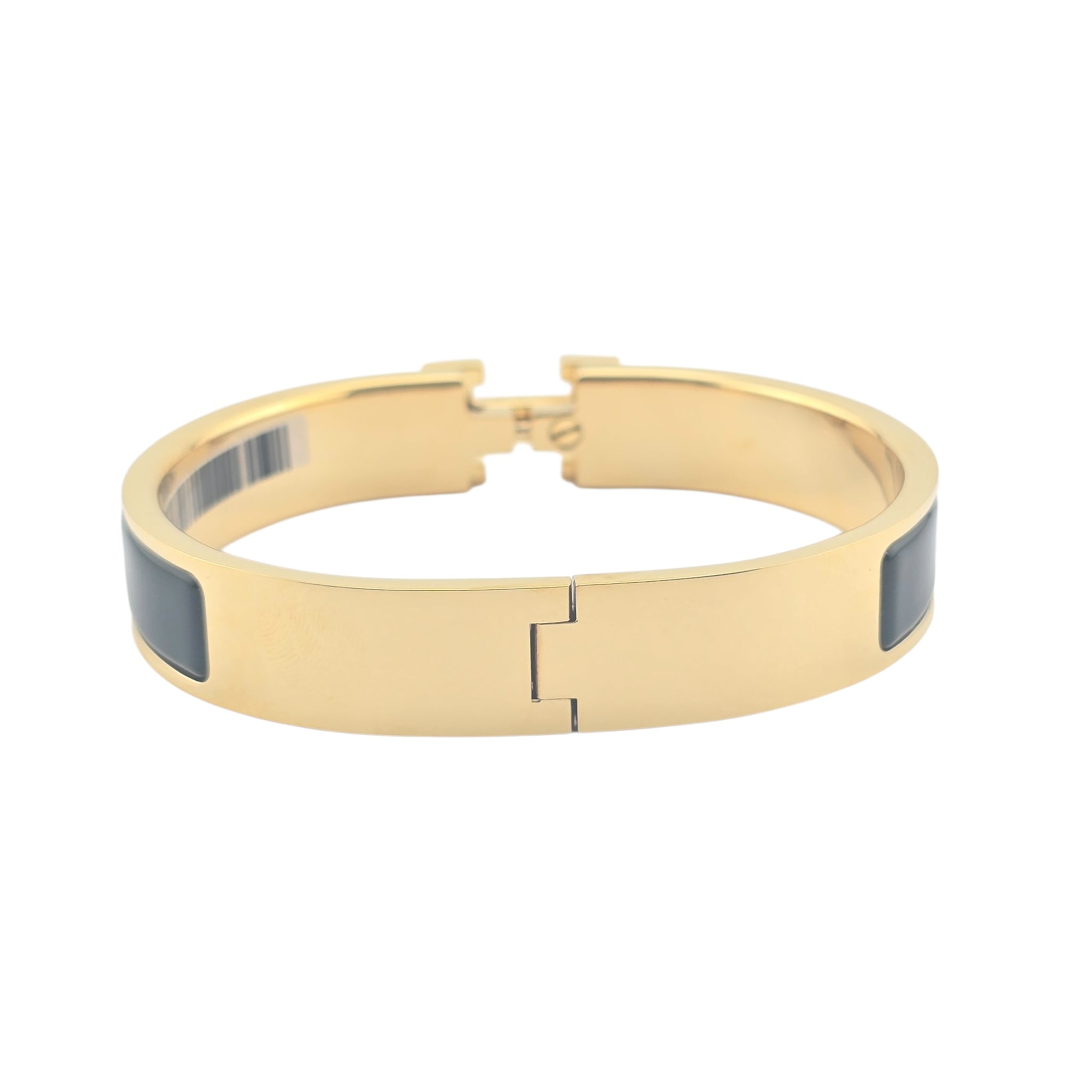 Hermes Clic H Bracelet Black Noir Gold GM