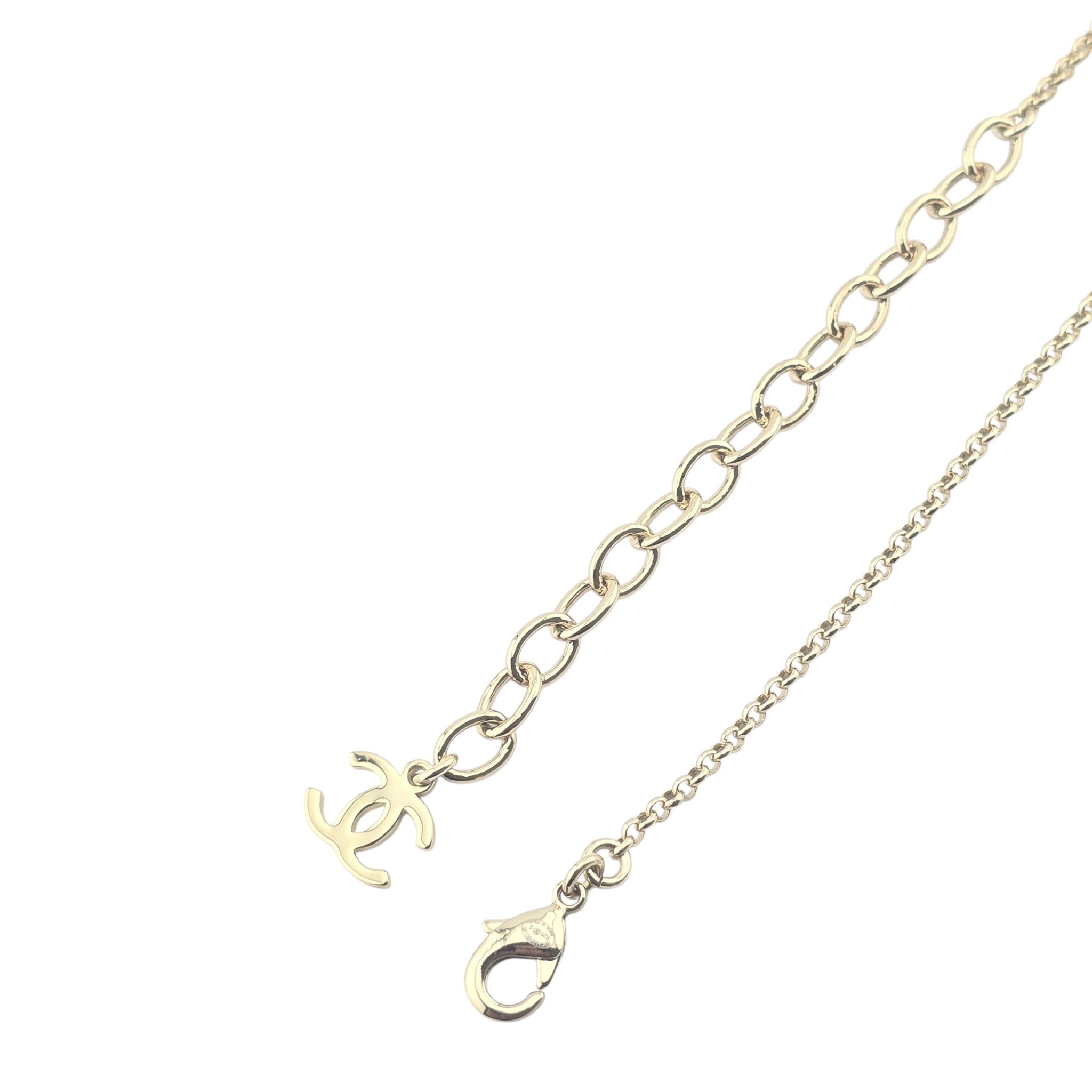 Chanel CC Long Necklace Gold 2025