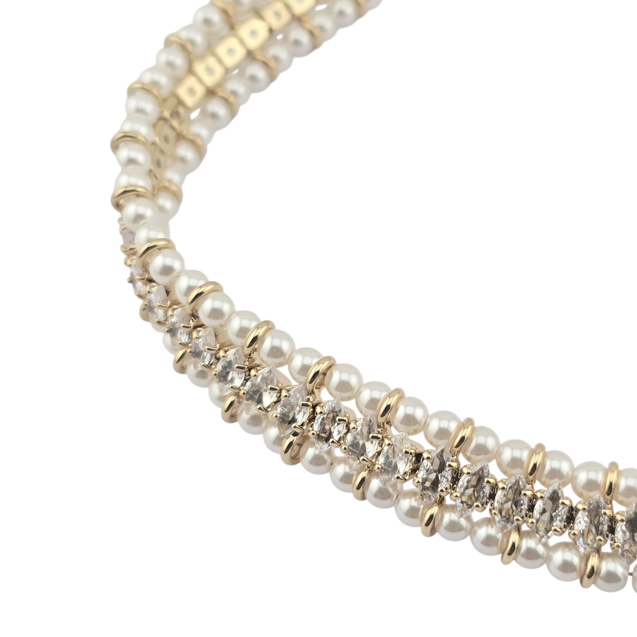 Chanel CC Faux Pearl Crystal Choker 2022