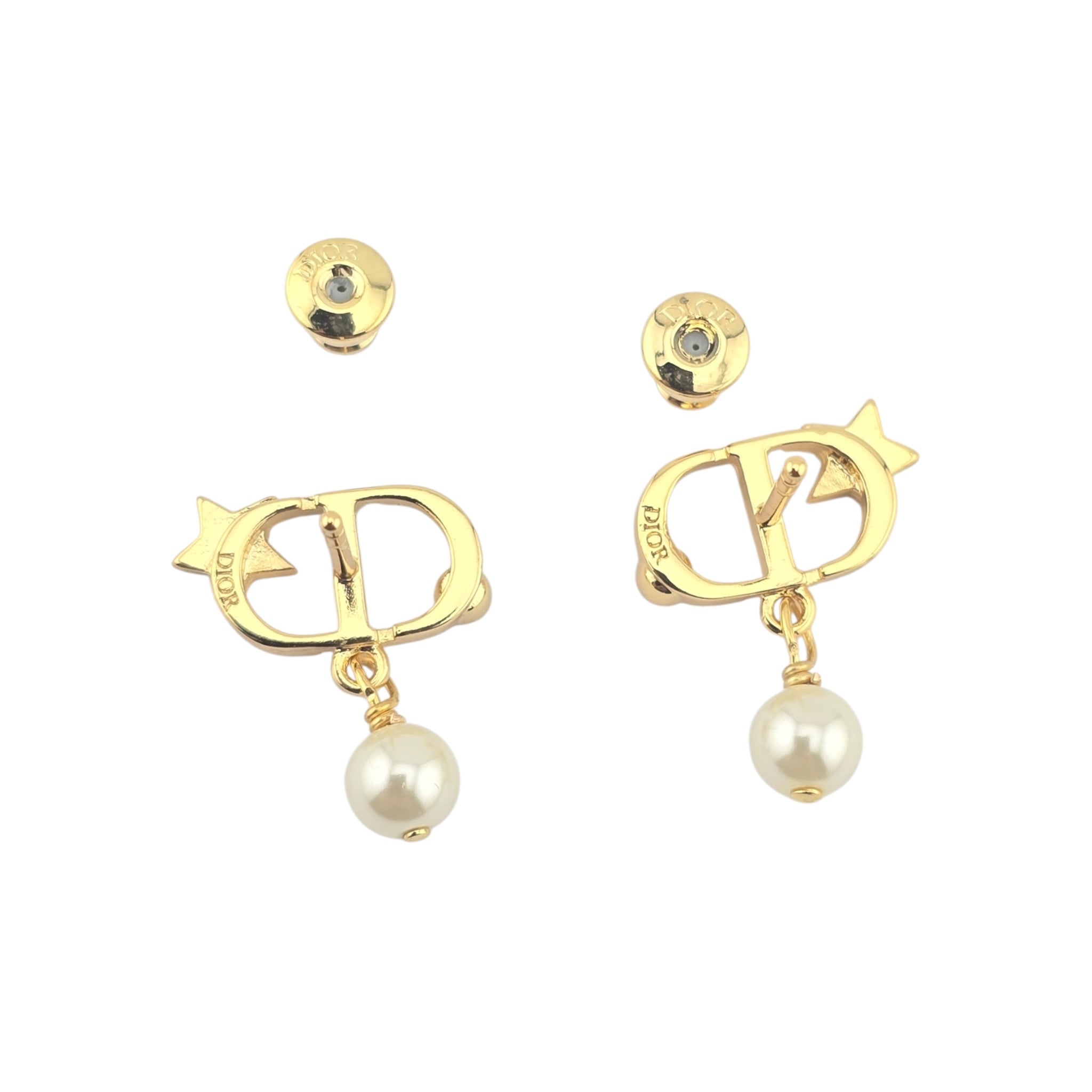 Christian Dior Petit CD Lucky Star Earrings