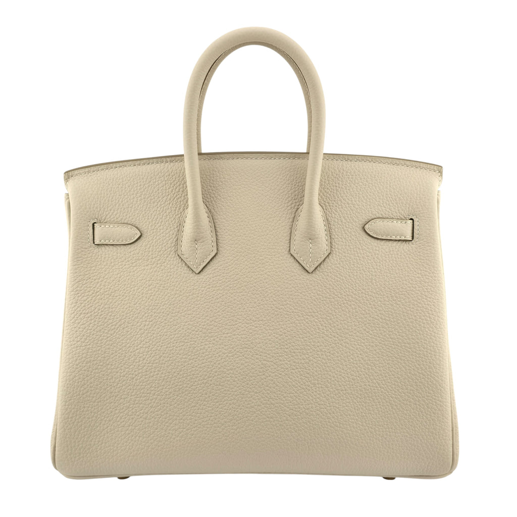 Hermes Birkin 25 Craie Togo GHW Bag