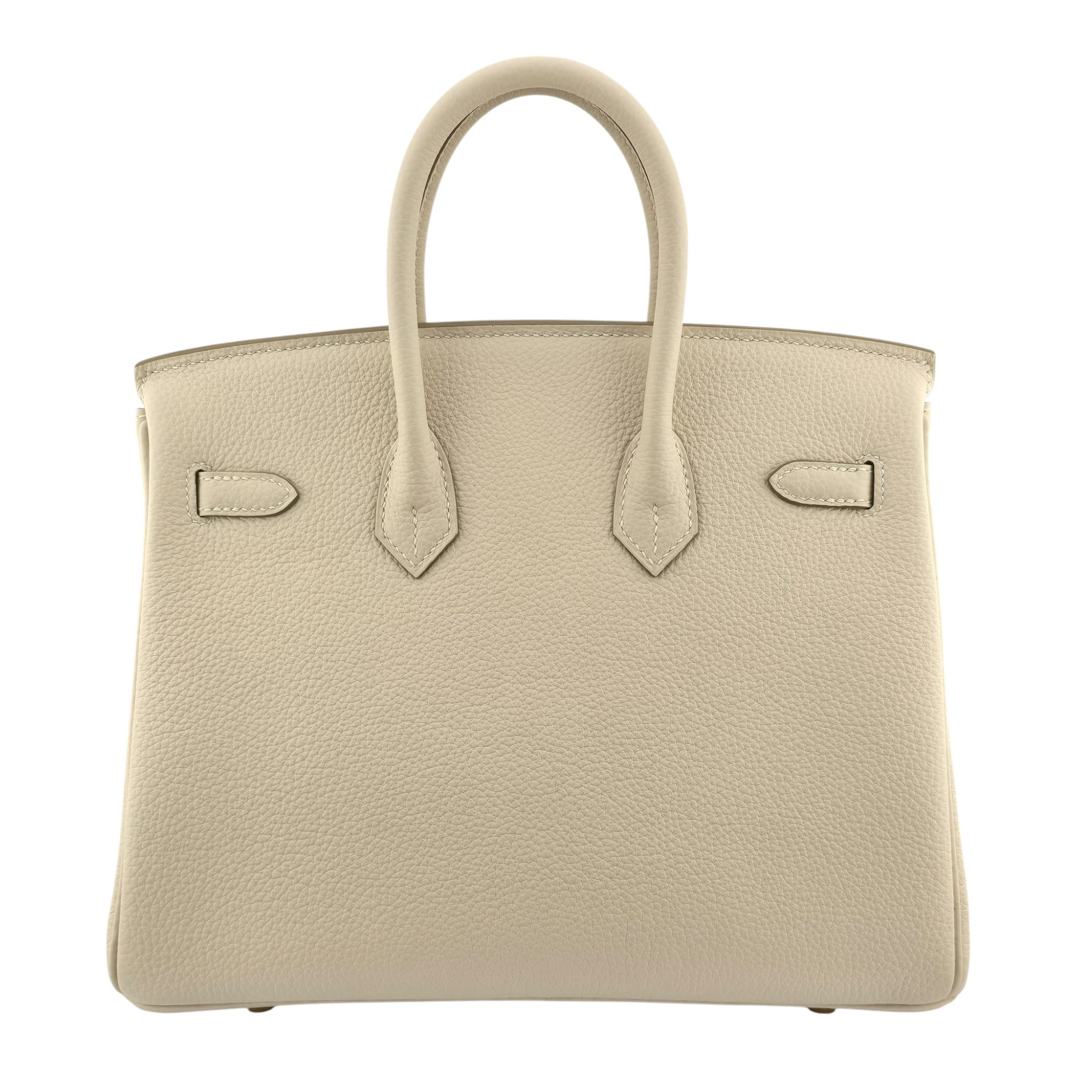 Hermes Birkin 25 Craie Togo GHW Bag