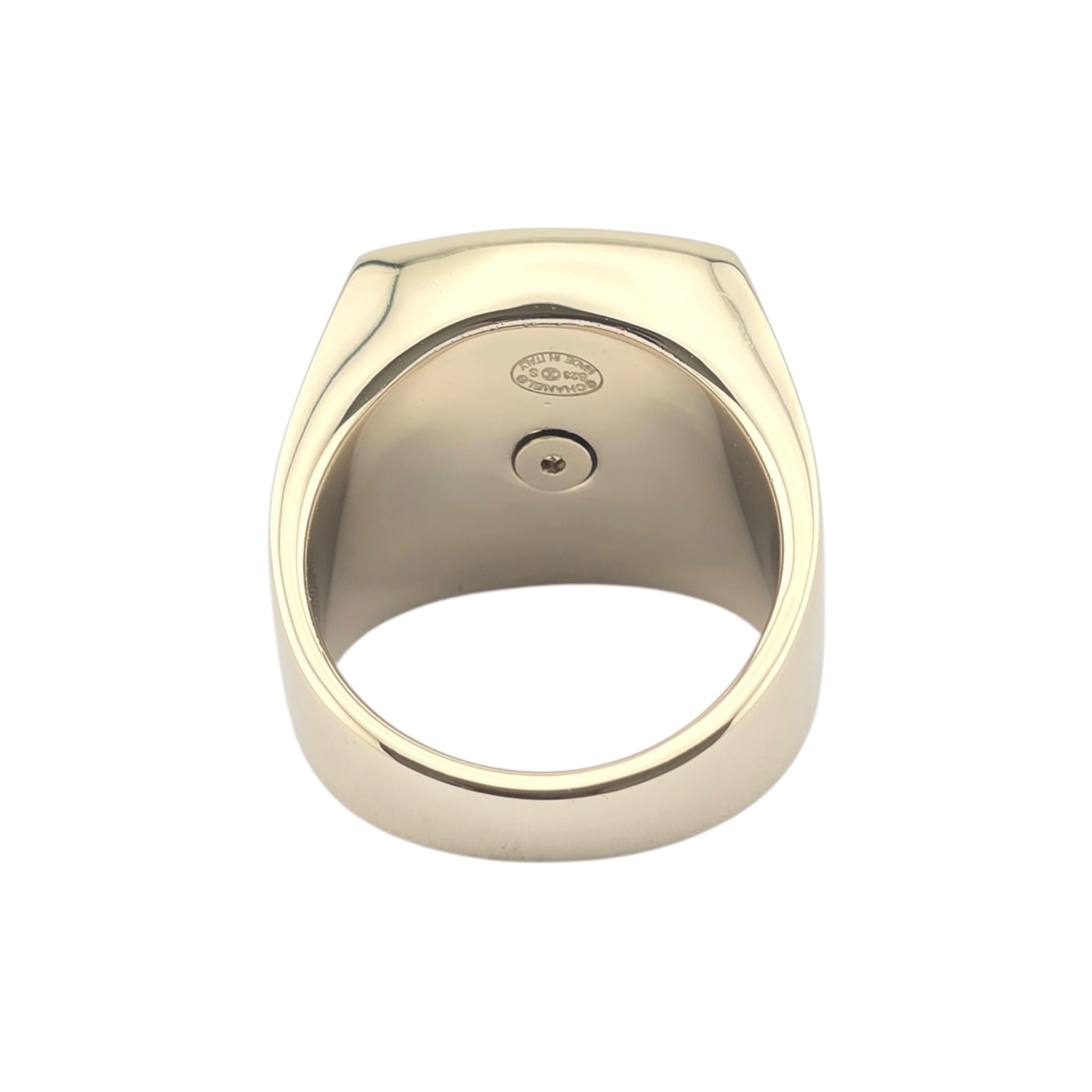 Chanel CC Gold Pearl Ring B23