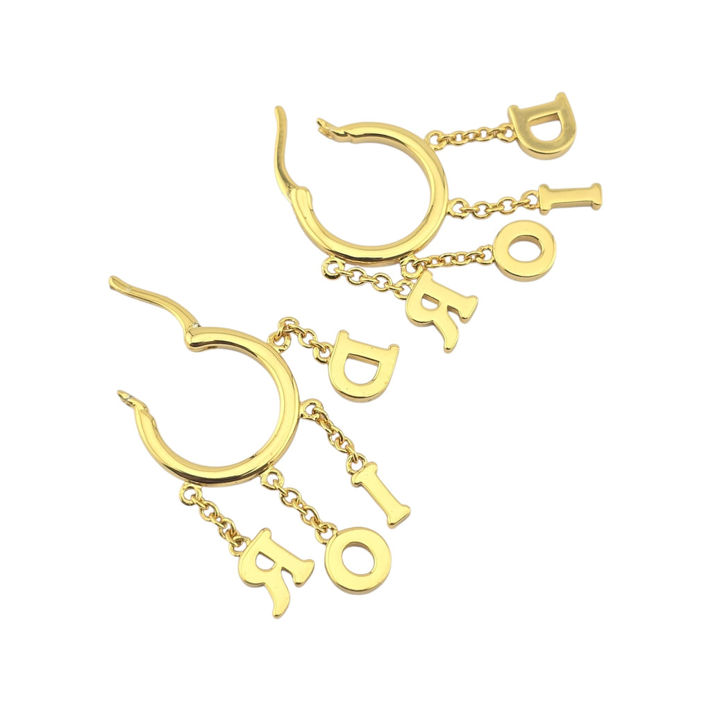 Christian Dior Dio(r)Evolution Gold Hoop Earrings DIOR