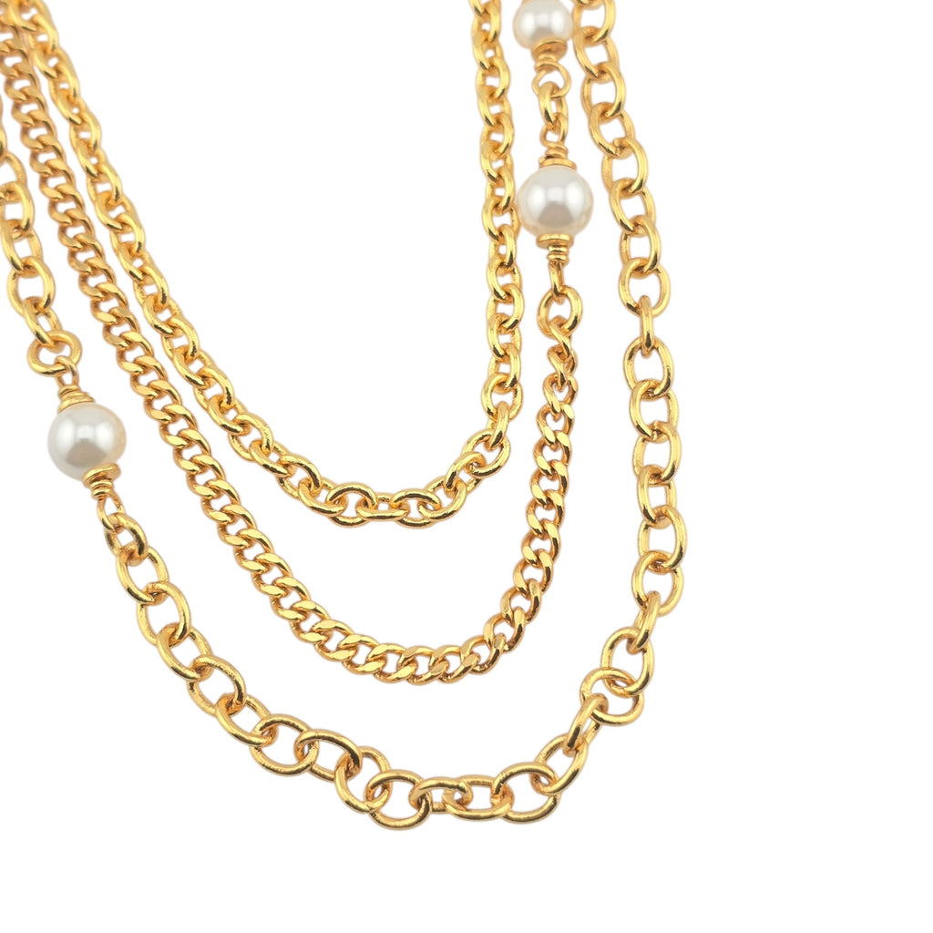 Chanel Gold Lion Chain Brooch 2022 CHANEL