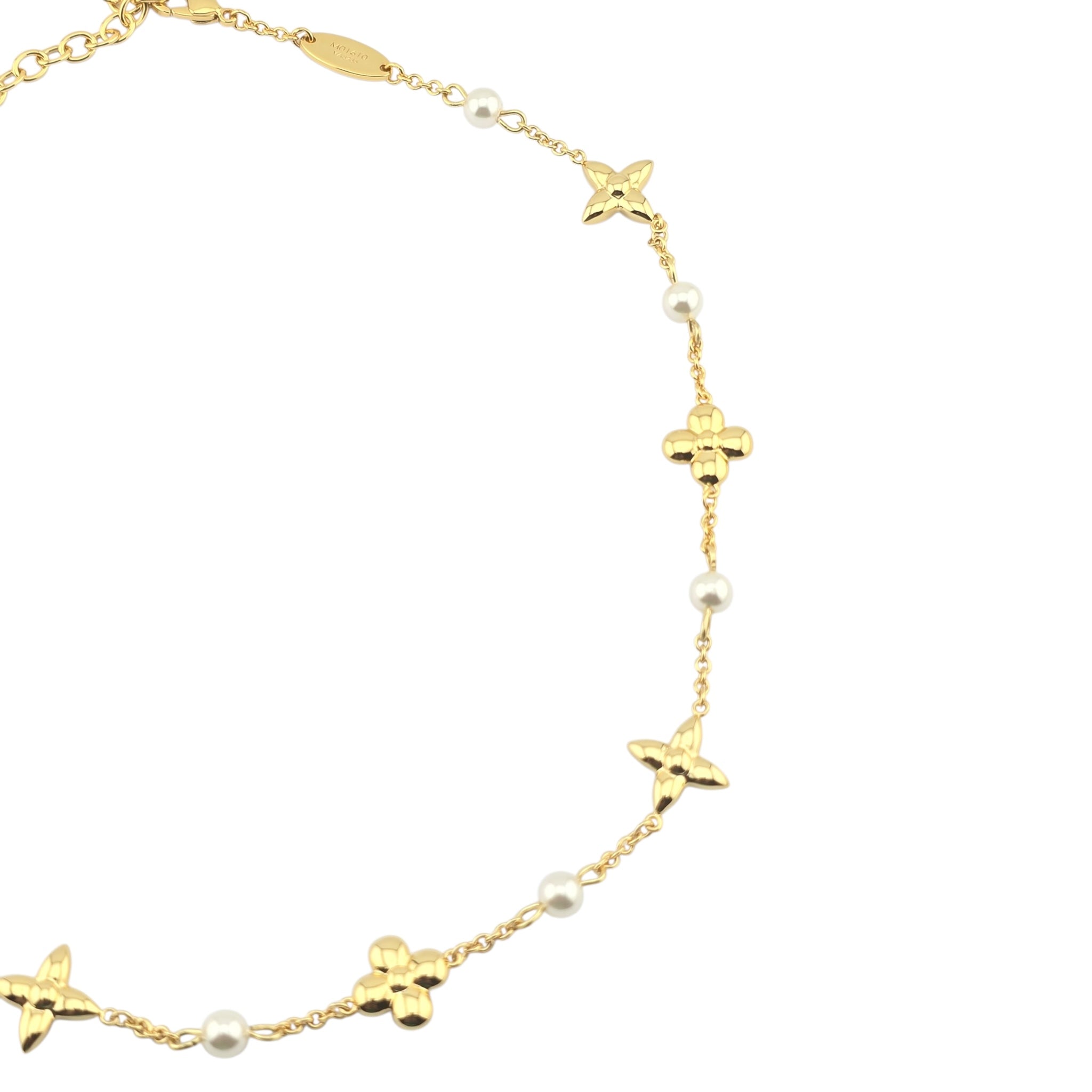 Louis Vuitton LV Louisa Gold Necklace LOUIS VUITTON