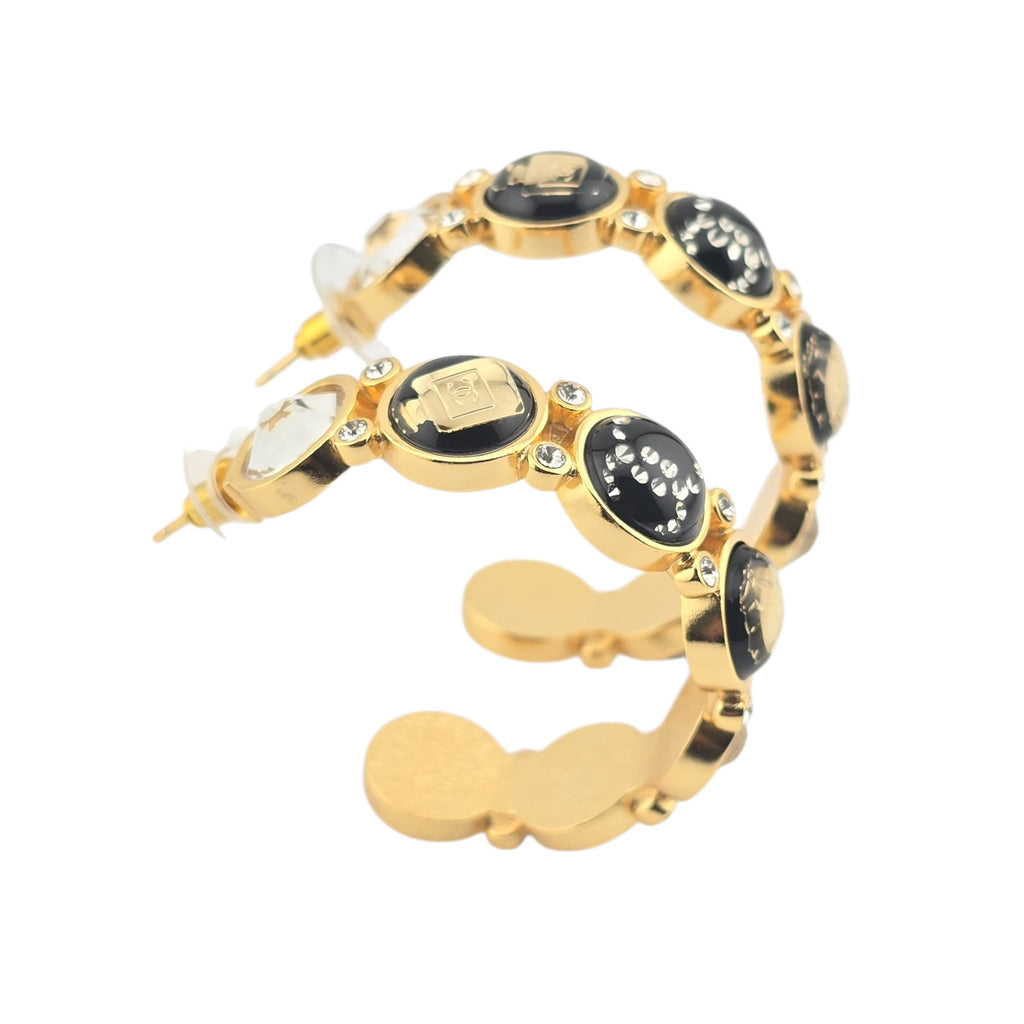 Chanel CC Gold Hoop Earrings 2020 CHANEL