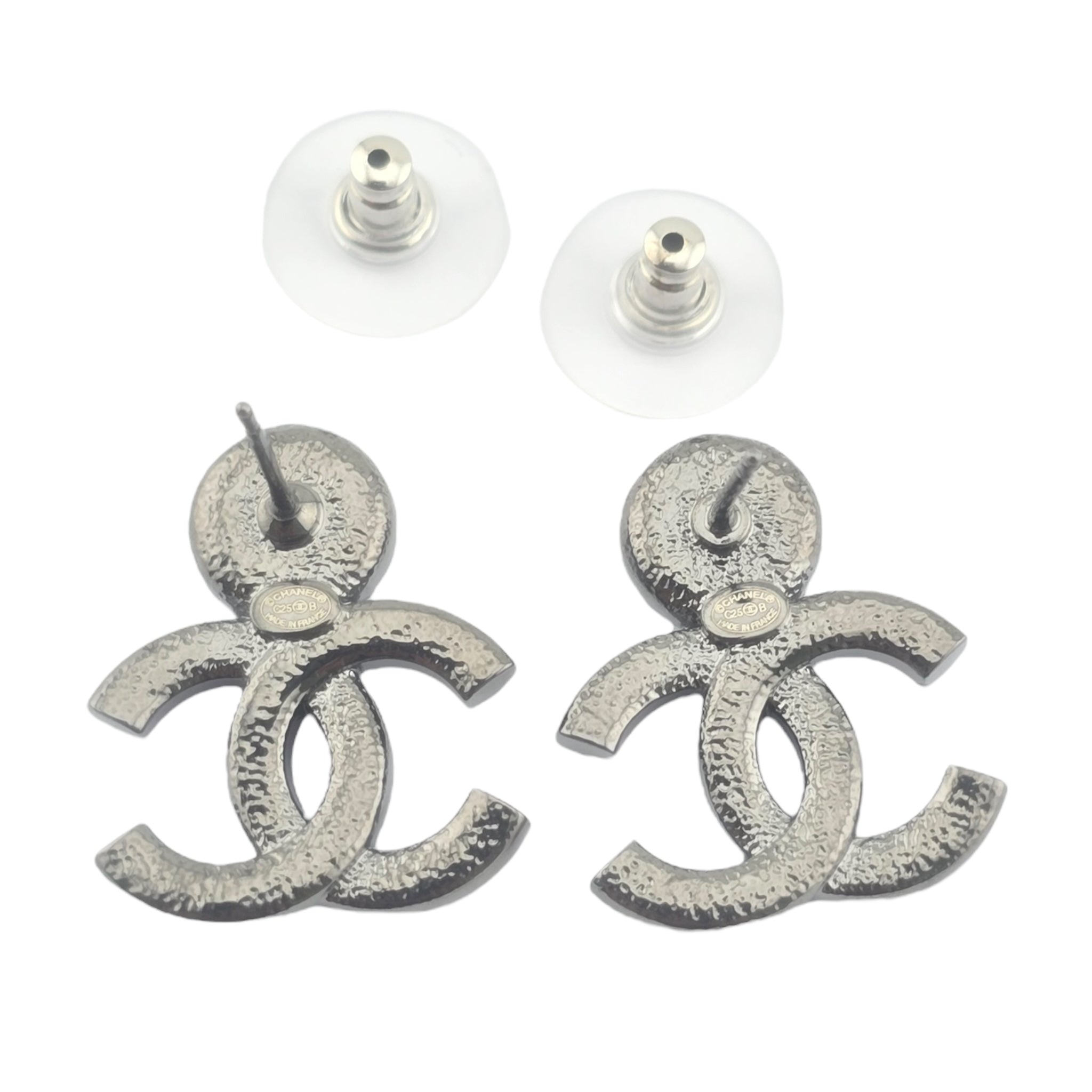 Chanel CC Ruthenium Pink Earrings 2025 CHANEL