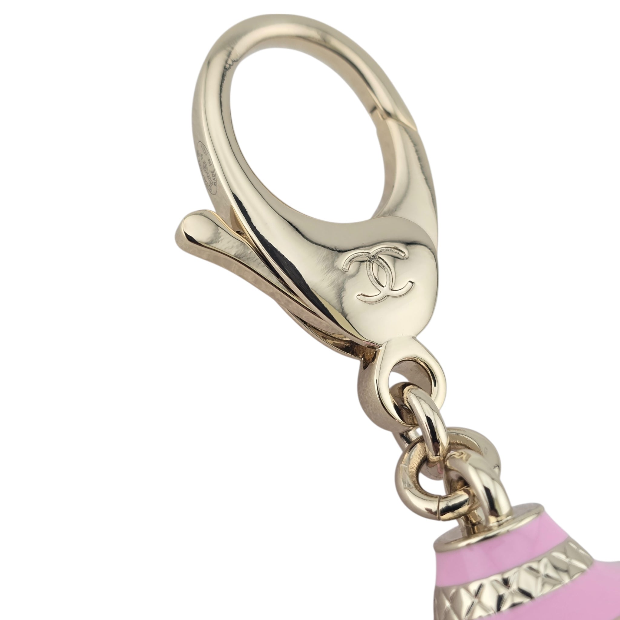 Chanel CC Robot Gabrielle Doll Pink Key Ring Bag Charm 25B CHANEL