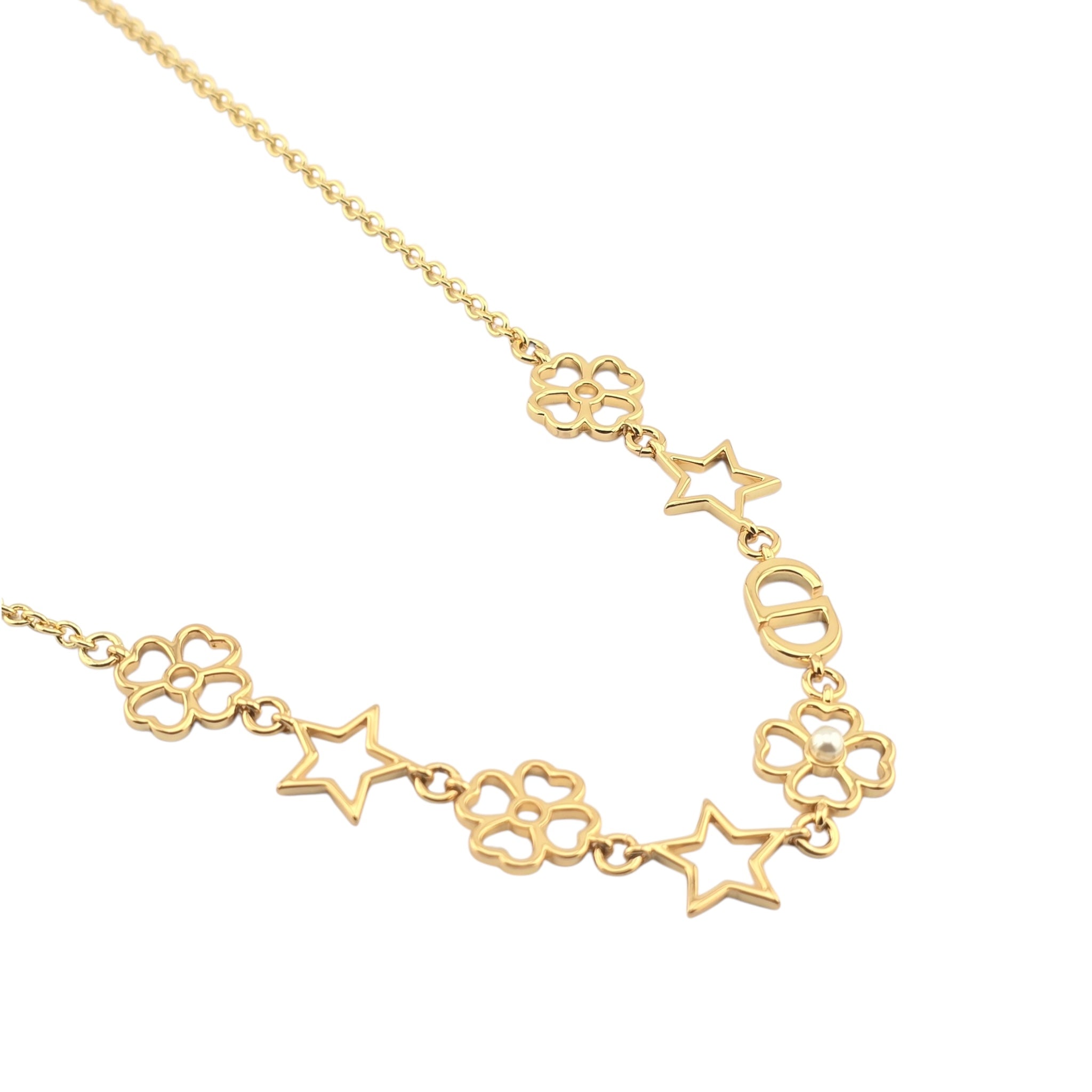 Christian Dior CD Lucky Lace Necklace DIOR