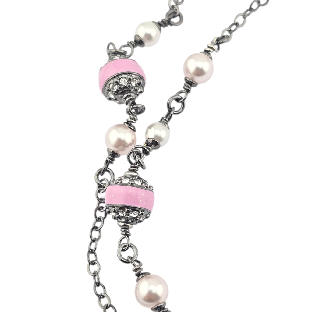Chanel CC Ruthenium Pink Long Necklace 2025 CHANEL