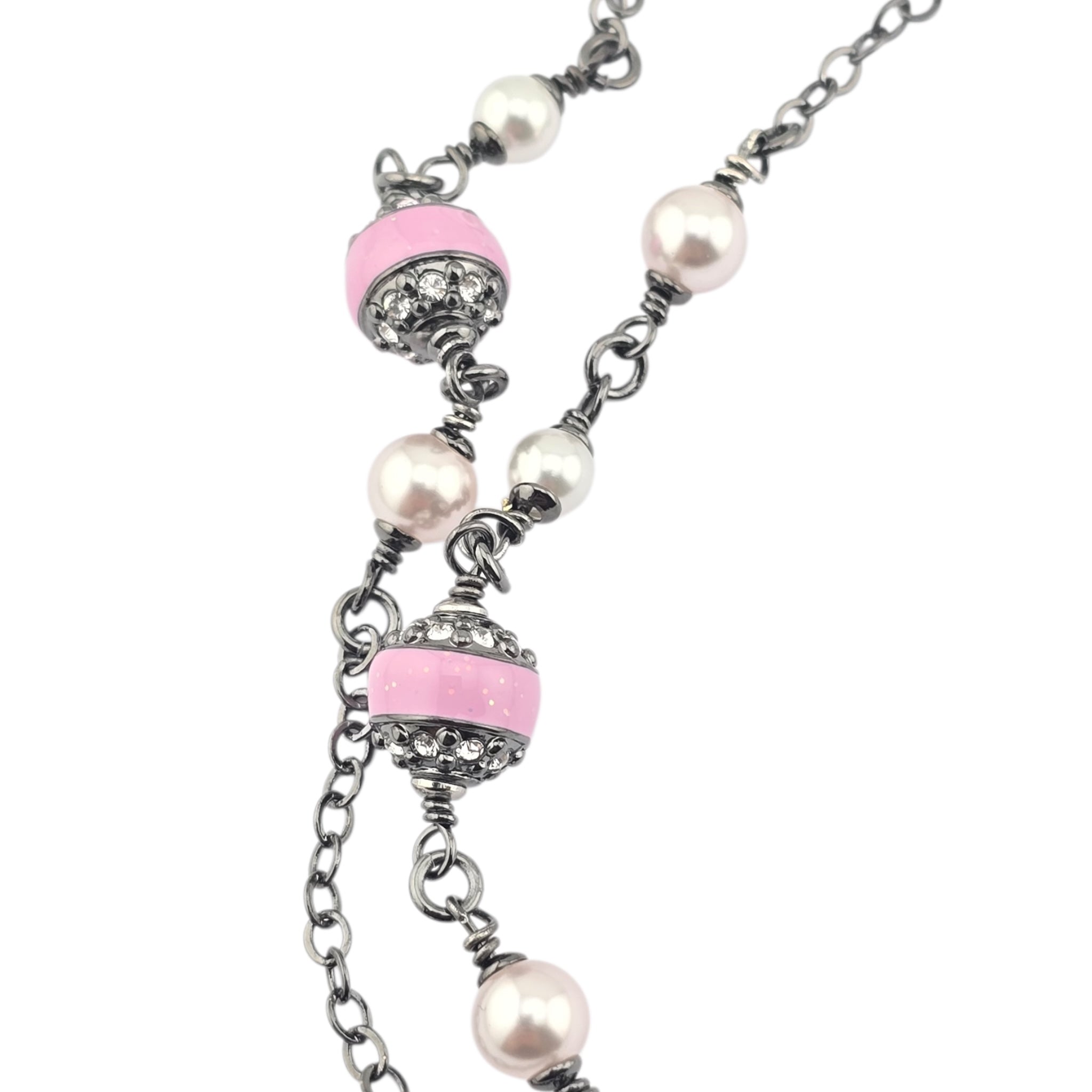 Chanel CC Ruthenium Pink Long Necklace 2025 CHANEL