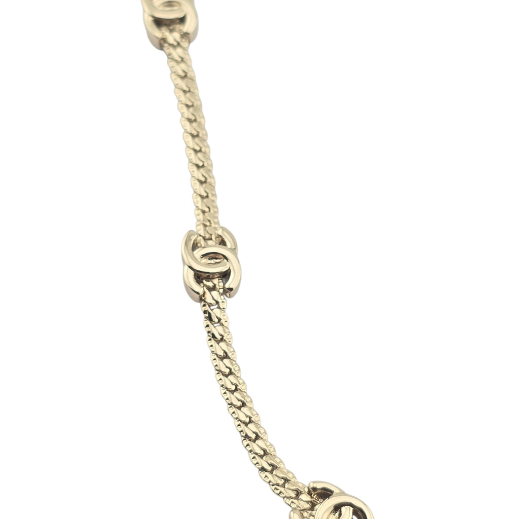 Chanel CC Thin Necklace Gold 2024 CHANEL