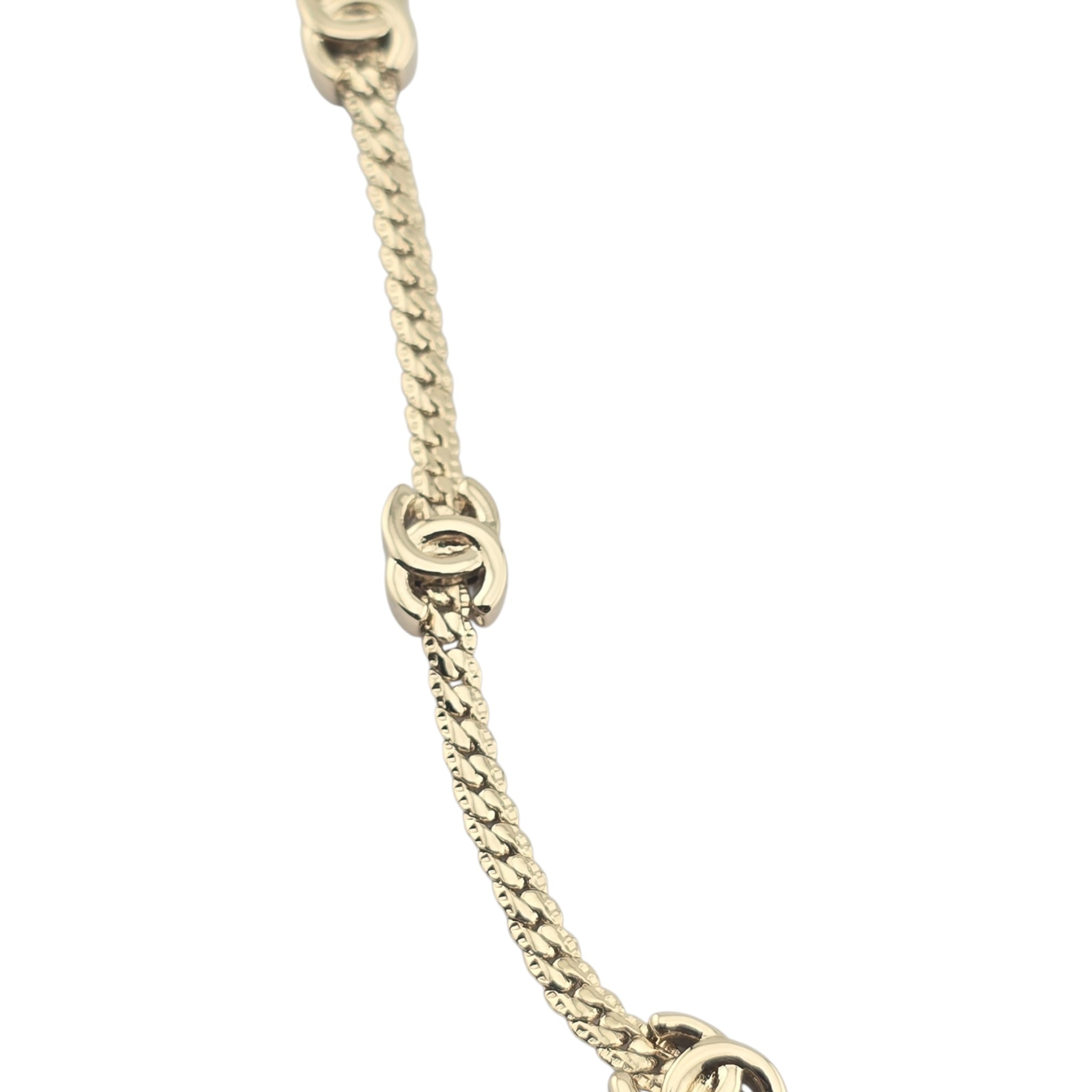 Chanel CC Thin Necklace Gold 2024 CHANEL