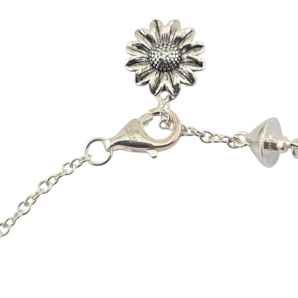 GUCCI GG Marmont Sterling Silver Pink Mother of Pearl Bracelet GUCCI