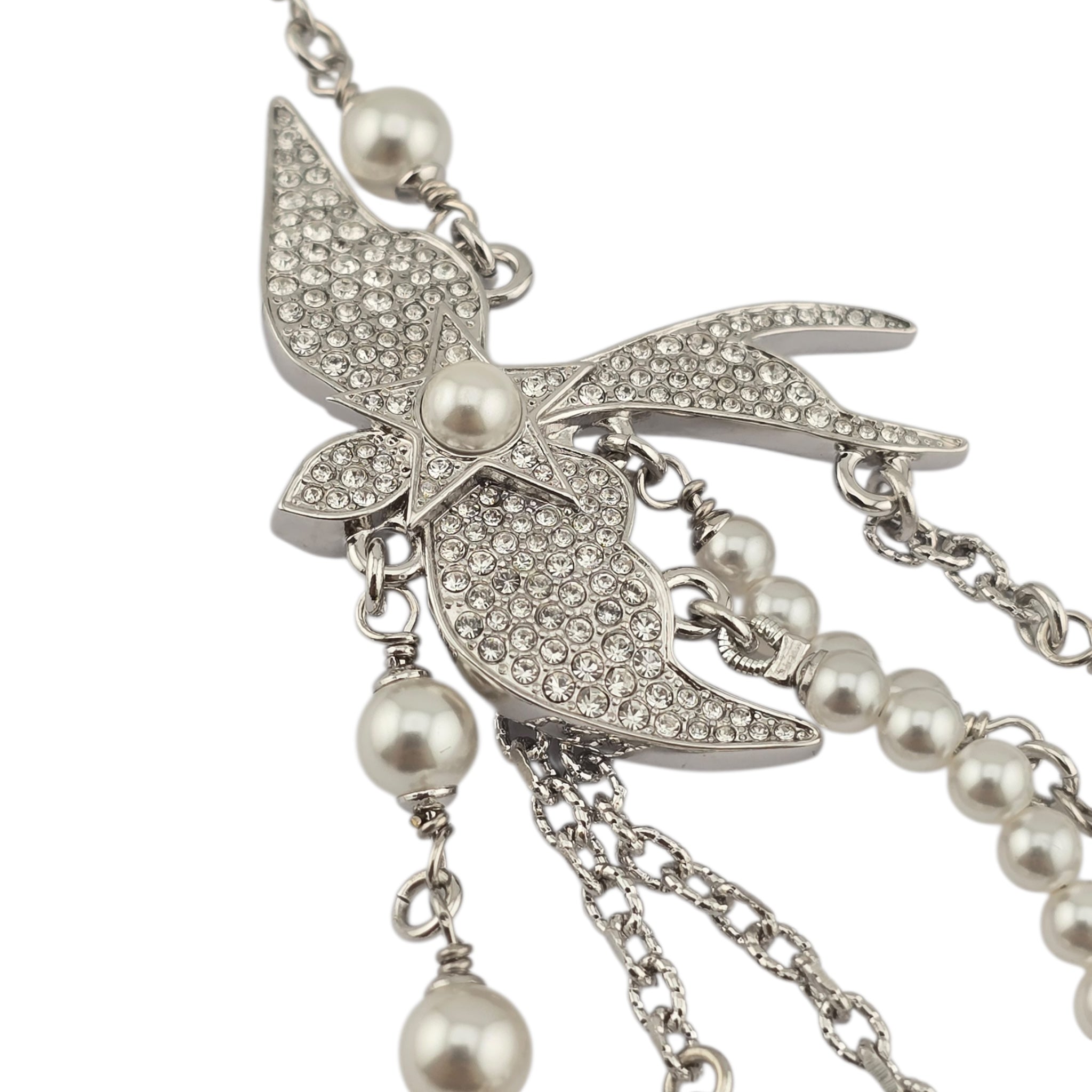 Chanel CC Silver Bird Long Belt / Necklace SS25 CHANEL