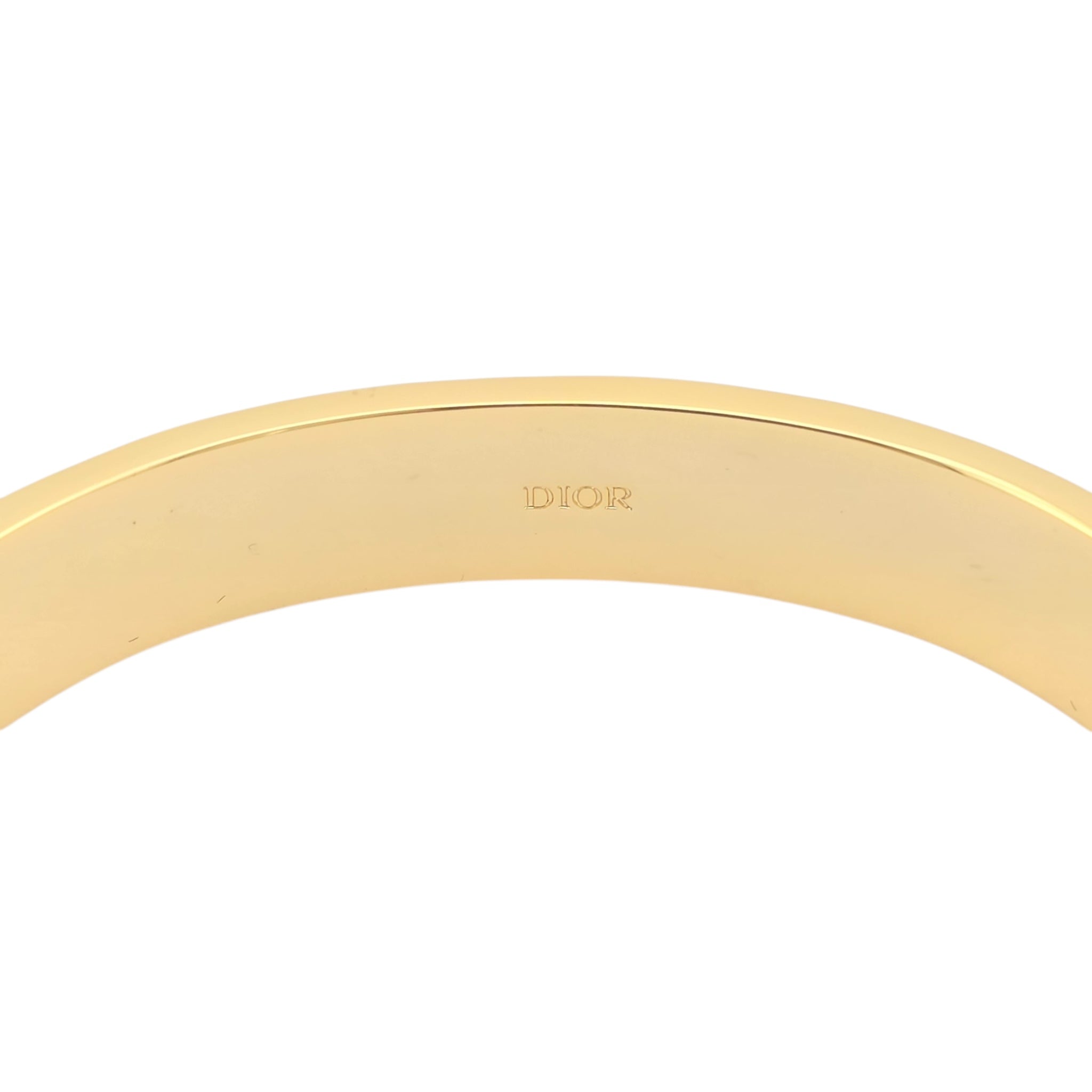 Christian Dior Night Code Bangle Black Enamel Bracelet DIOR