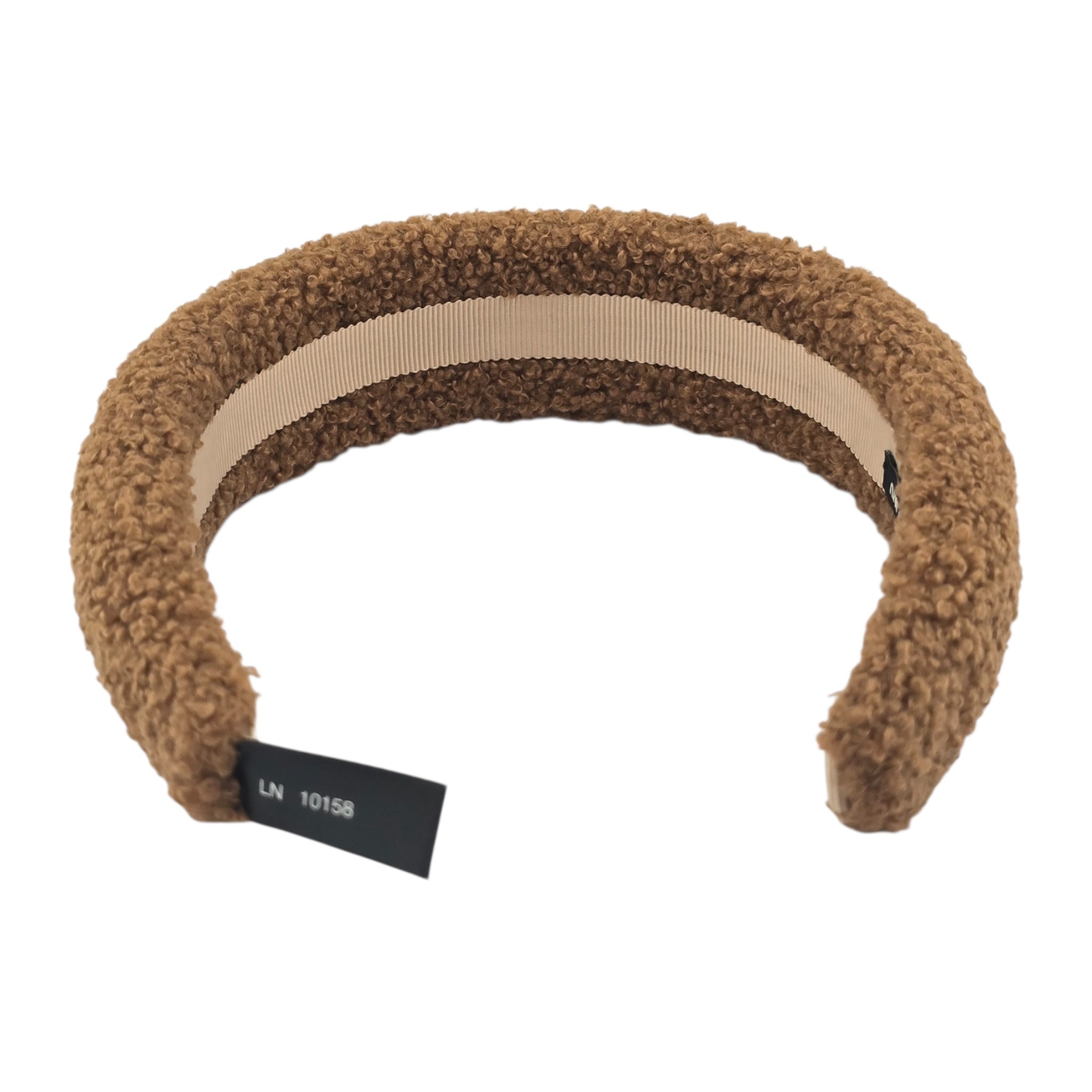 Miu Miu Shearling Logo Headband MIU MIU