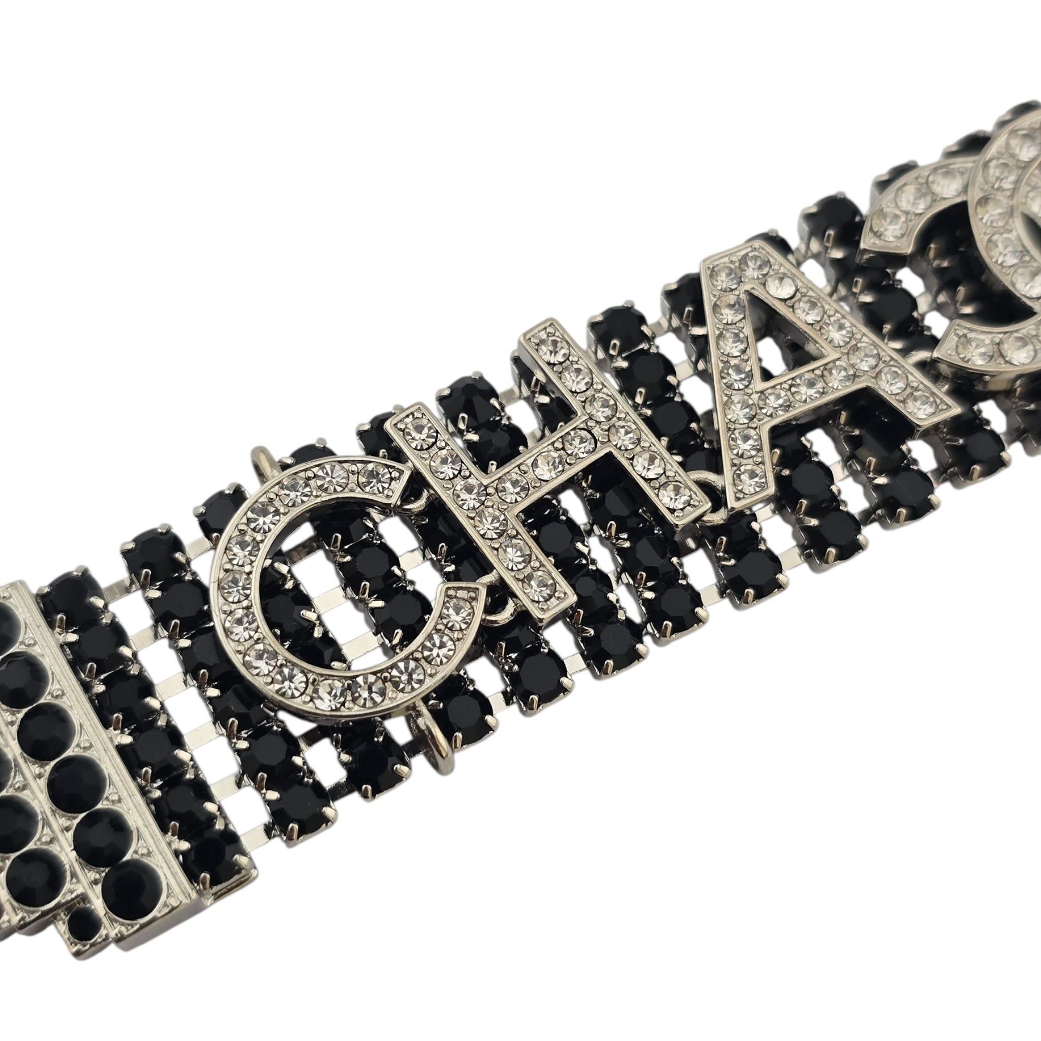 Chanel CC Black Crystal Choker Necklace 2020 CHANEL