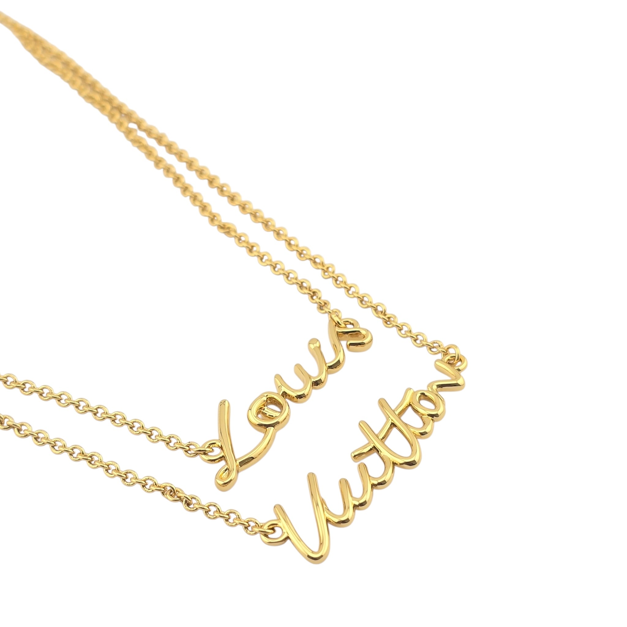 Louis Vuitton LV Script Necklace LOUIS VUITTON