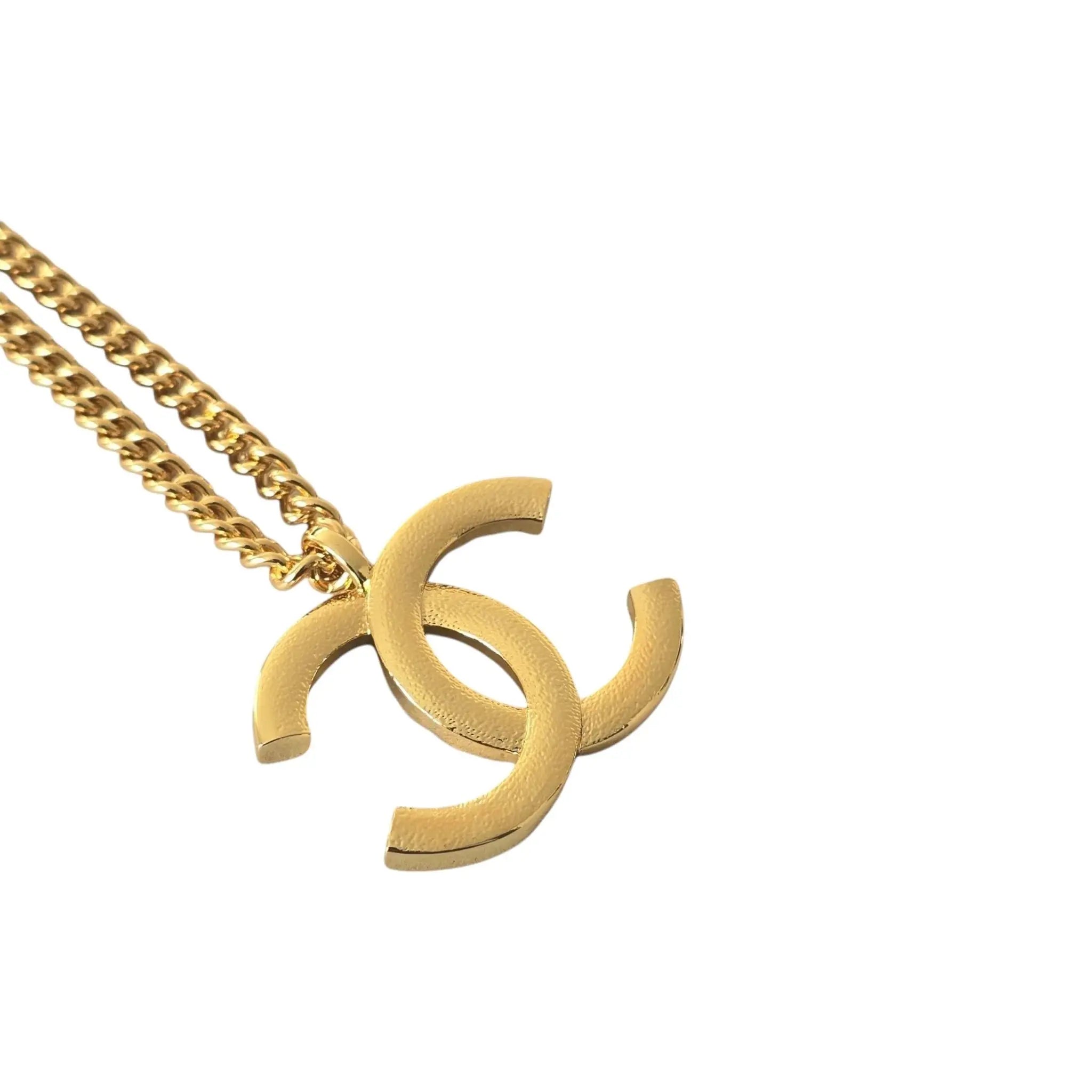 Chanel CC F24 Gold Pendant Necklace 2024 CHANEL