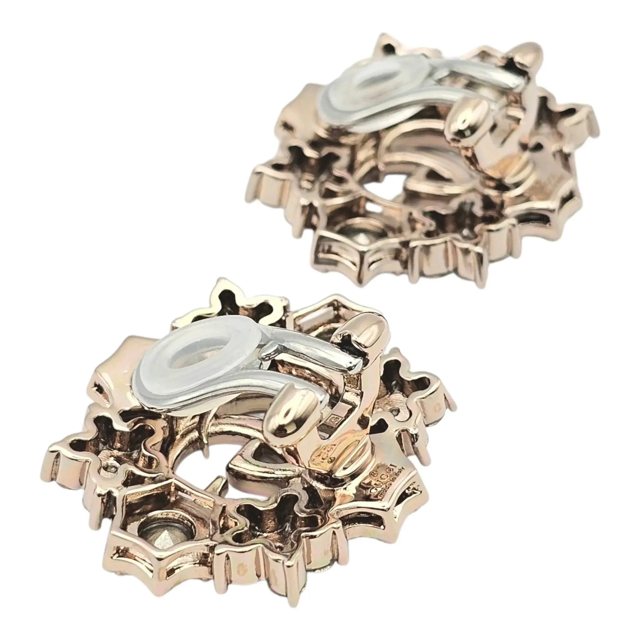 GUCCI GG Crystal Flower Earrings 2023 GUCCI