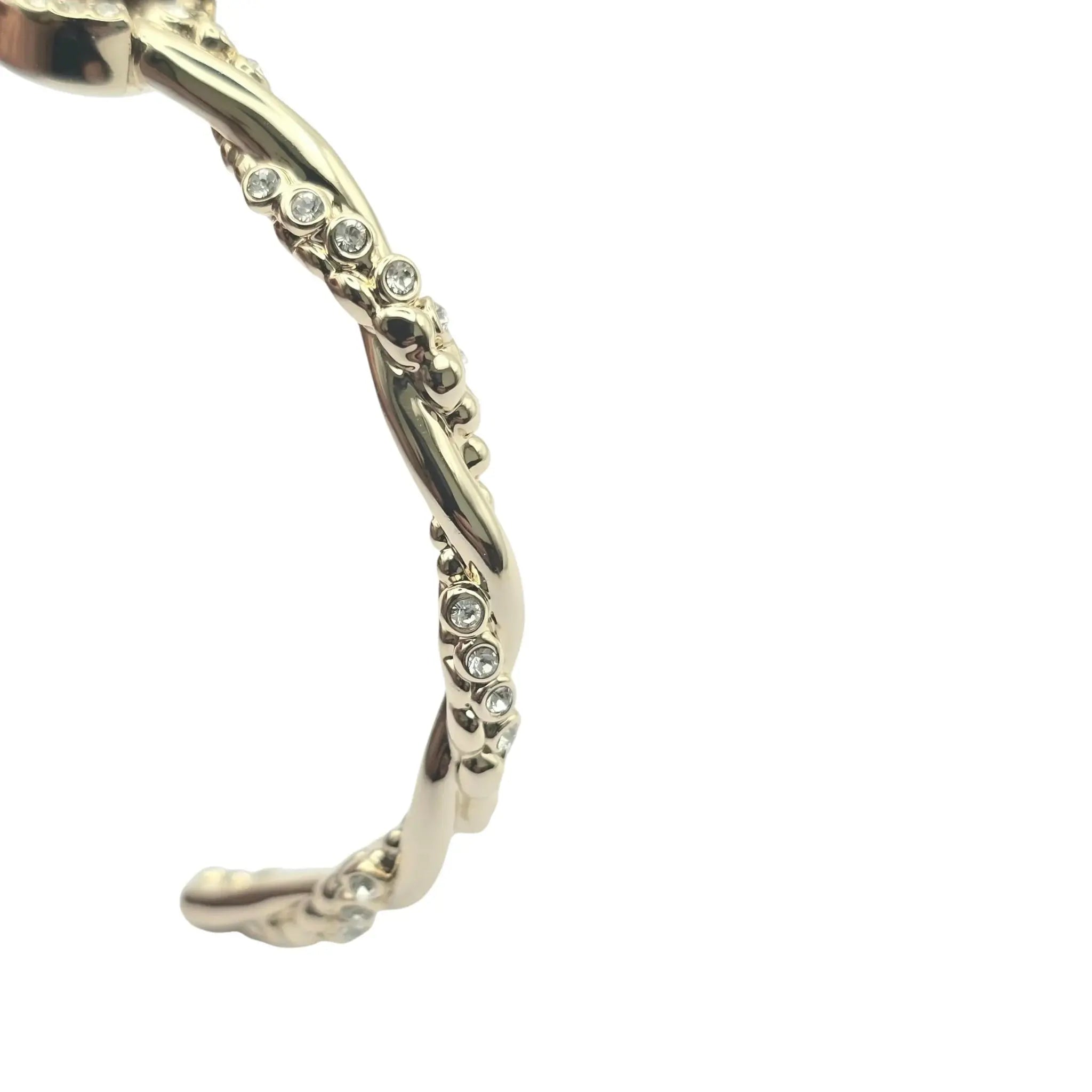 Chanel CC Gold Crystal Bangle 2023 CHANEL