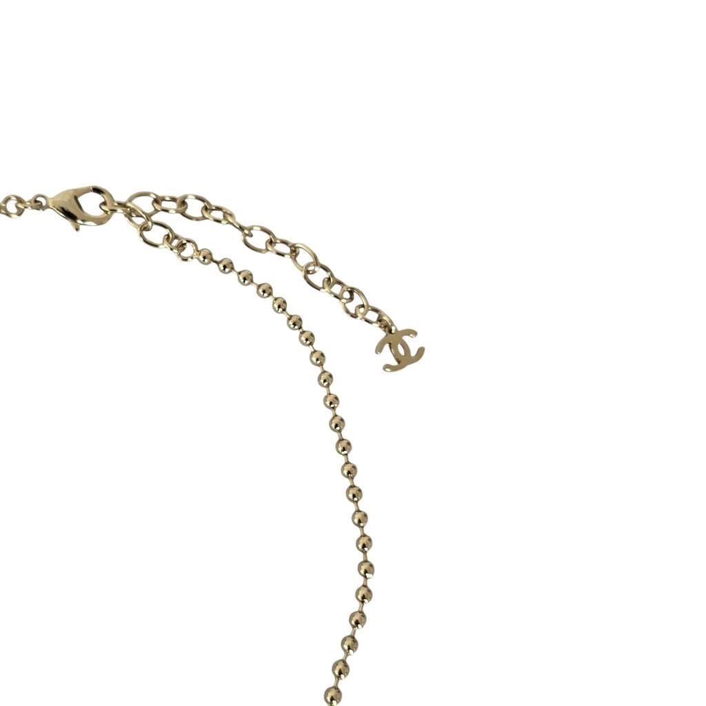 Chanel CC Pink Heart Pendant Necklace 2024 CHANEL