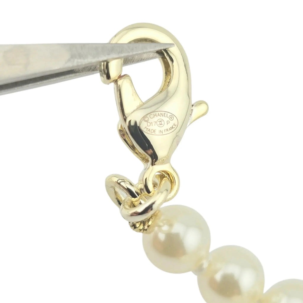 Chanel CC Long Faux Pearl 100th Anniversary Necklace 2017 CHANEL