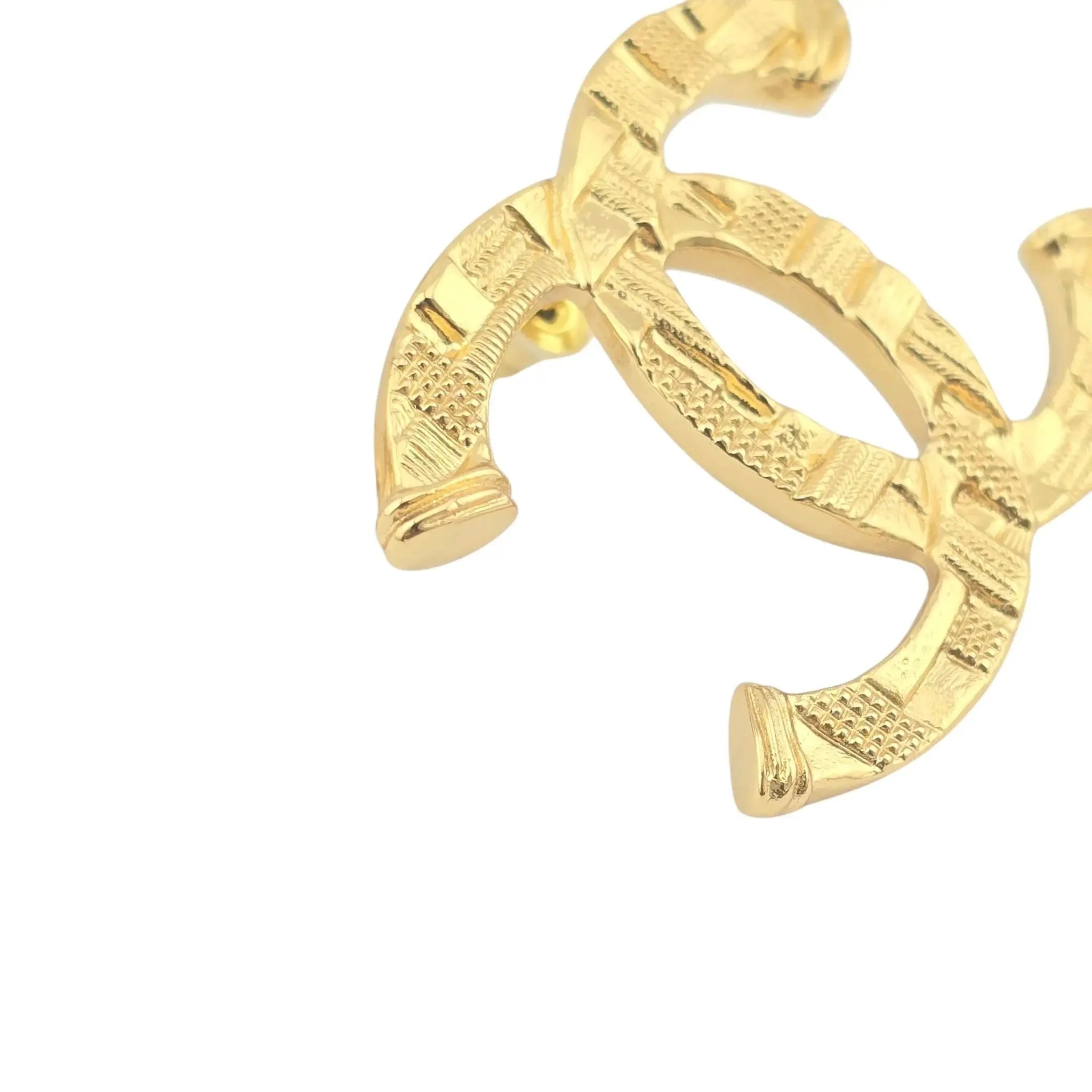 Chanel CC Gold Earrings 2023 CHANEL