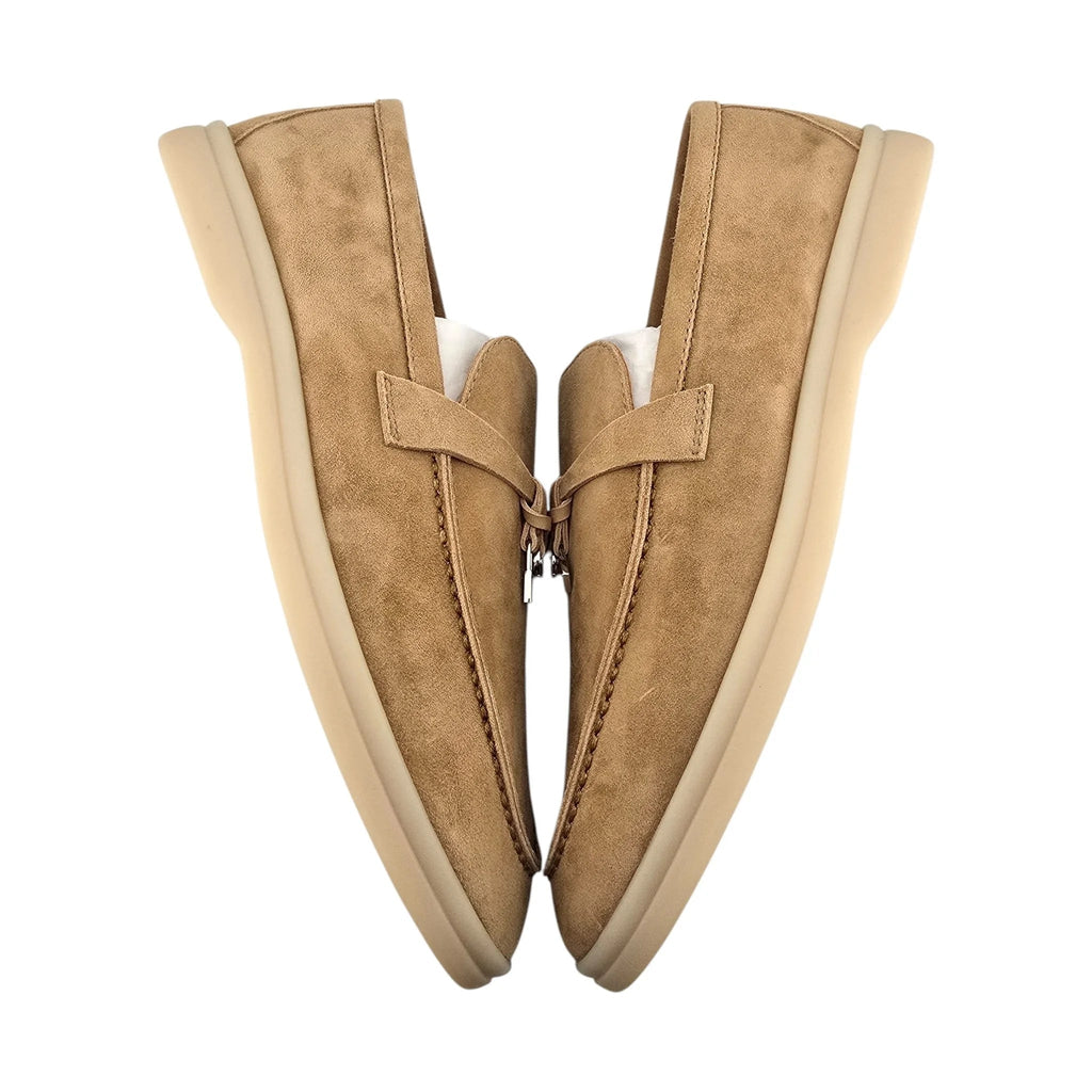 Loro Piana Summer Charms Walk Loafer - Brown - 40 LORO PIANA