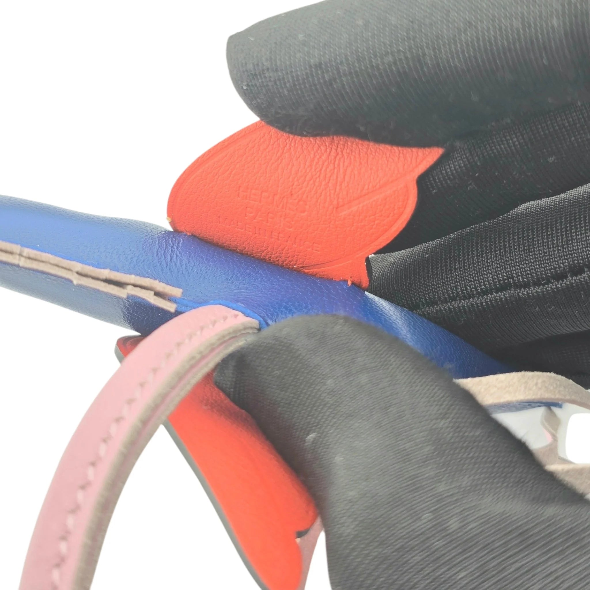 Hermès Pegase Rodeo Bag Charm MM Bleu France/Mauve Sylvestre/Capucine HERMES