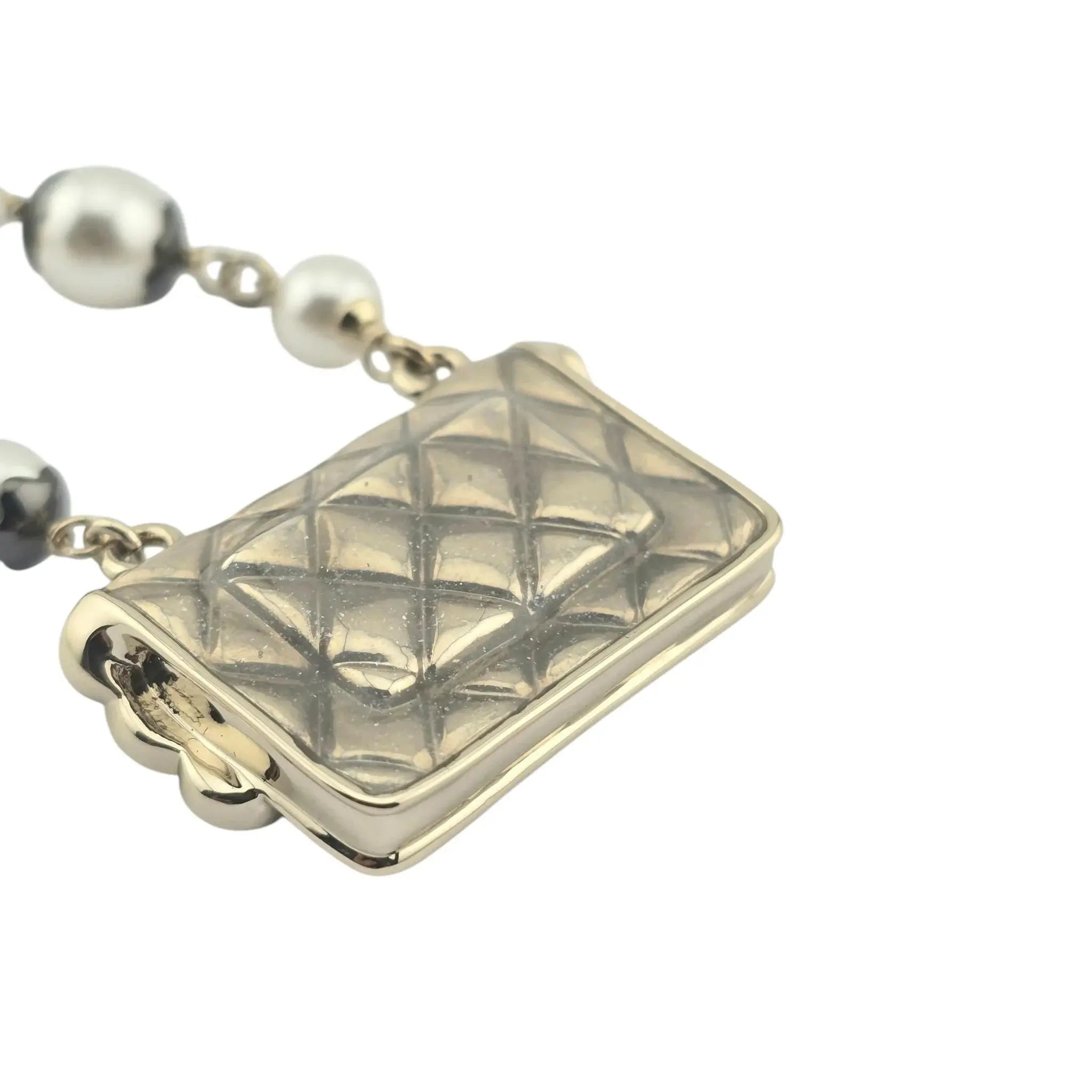 Chanel CC Logo Matelasse Bag Necklace 2024 CHANEL