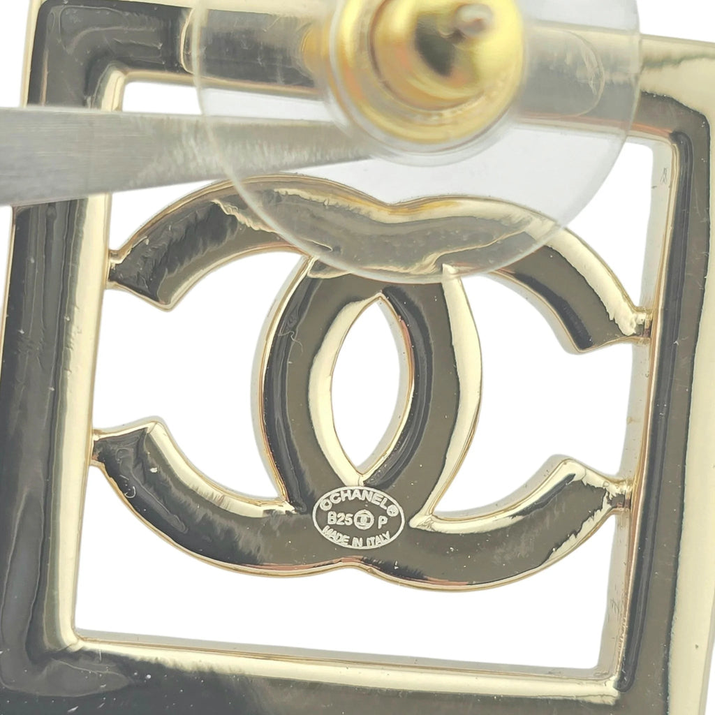 Chanel CC Square Crystal Earrings 2025 CHANEL