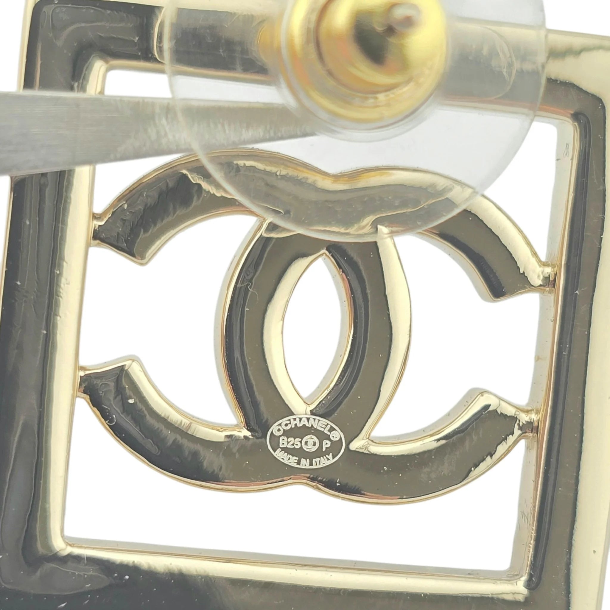 Chanel CC Square Crystal Earrings 2025 CHANEL