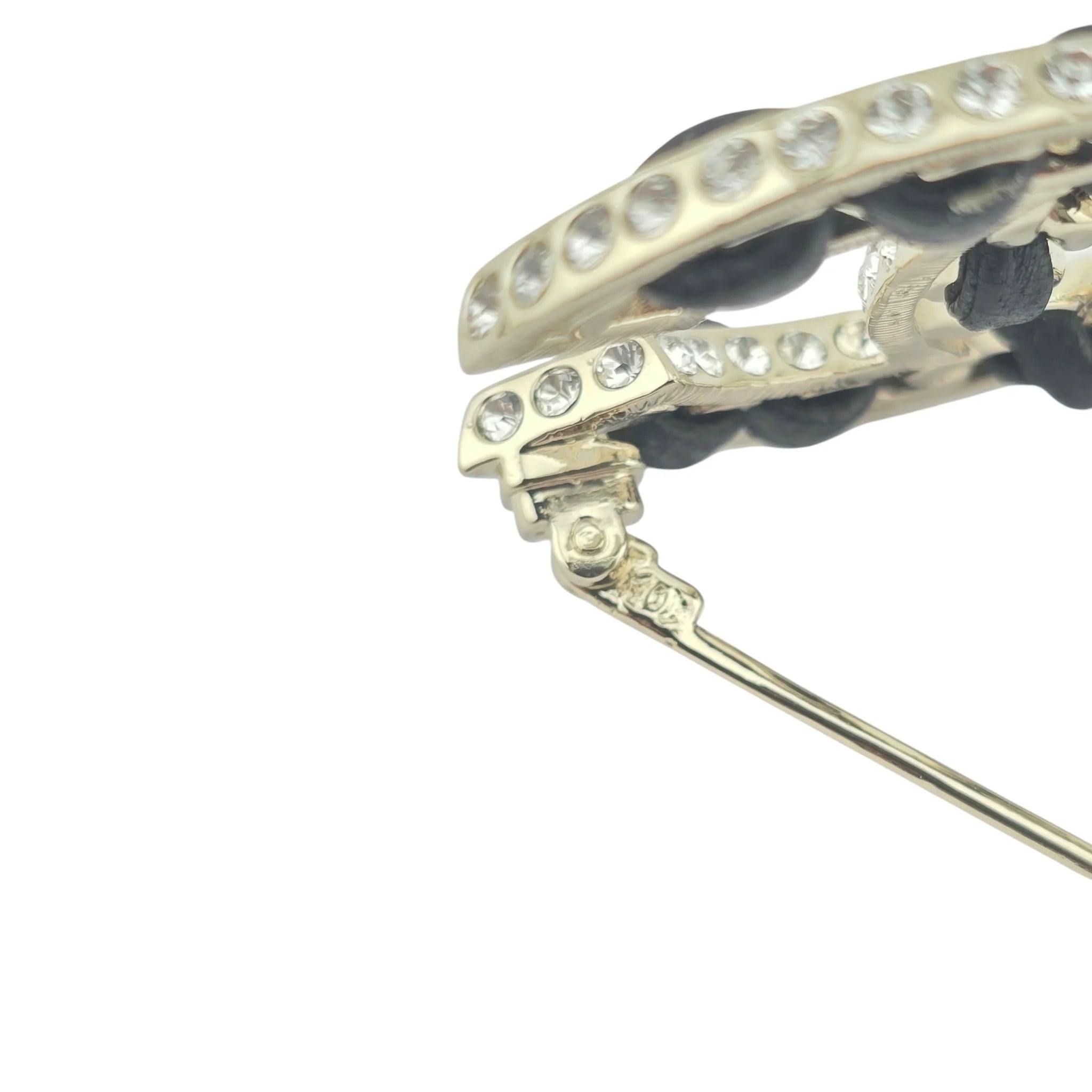 Chanel CC Crystal Leather Brooch 2023 CHANEL
