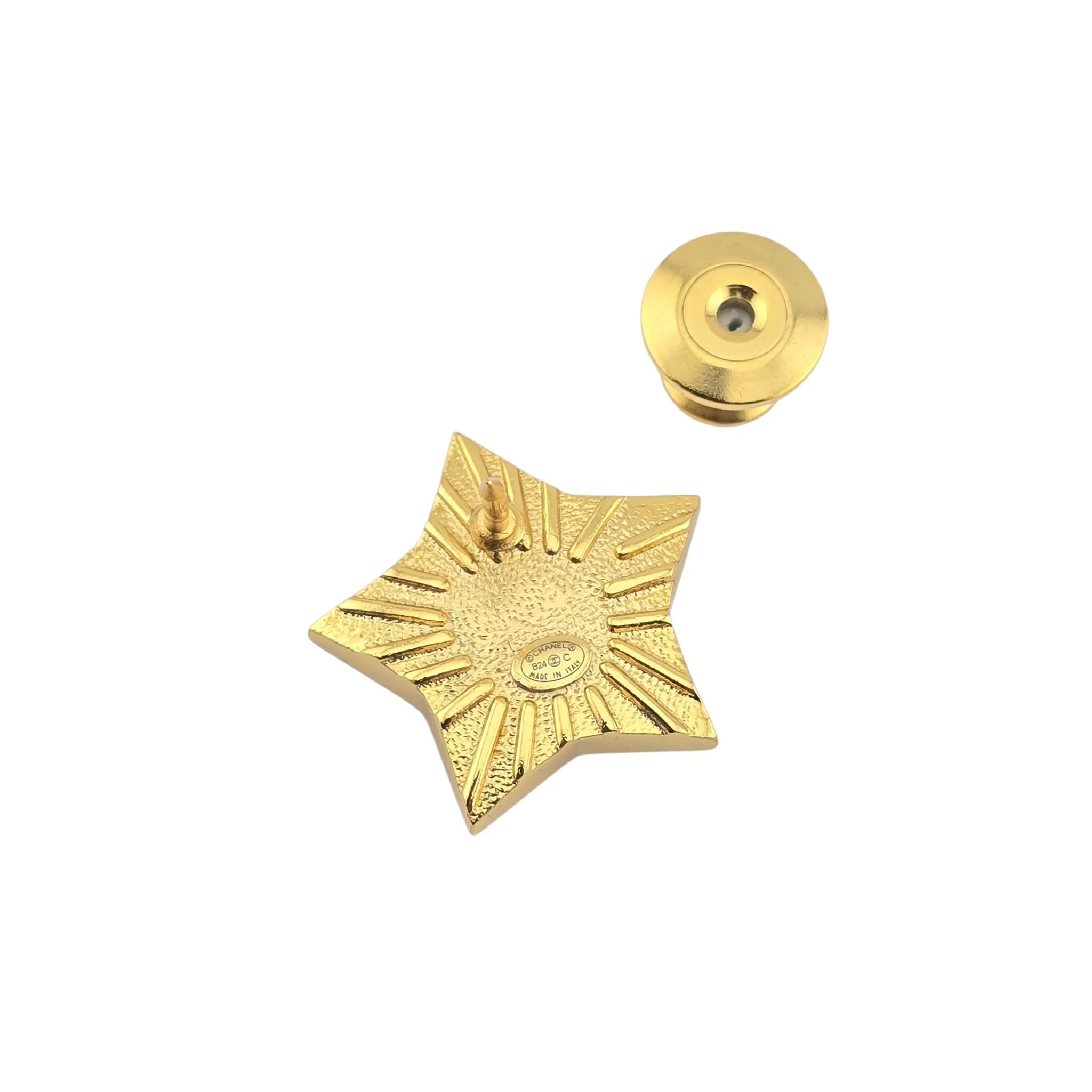 Chanel CC White Heart Resin Pin Brooch 2024 CHANEL