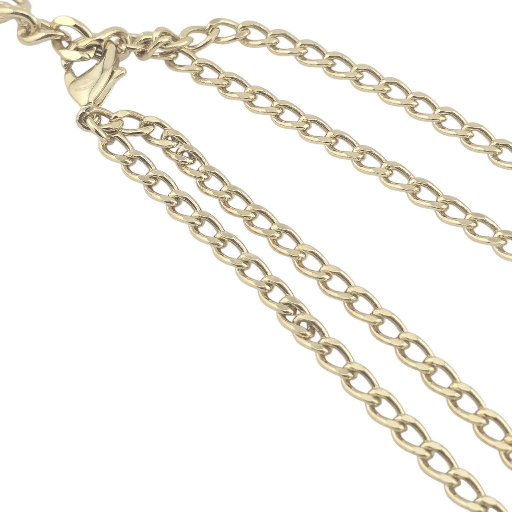 Chanel CC Heart Pendant Choker Necklace B24 CHANEL