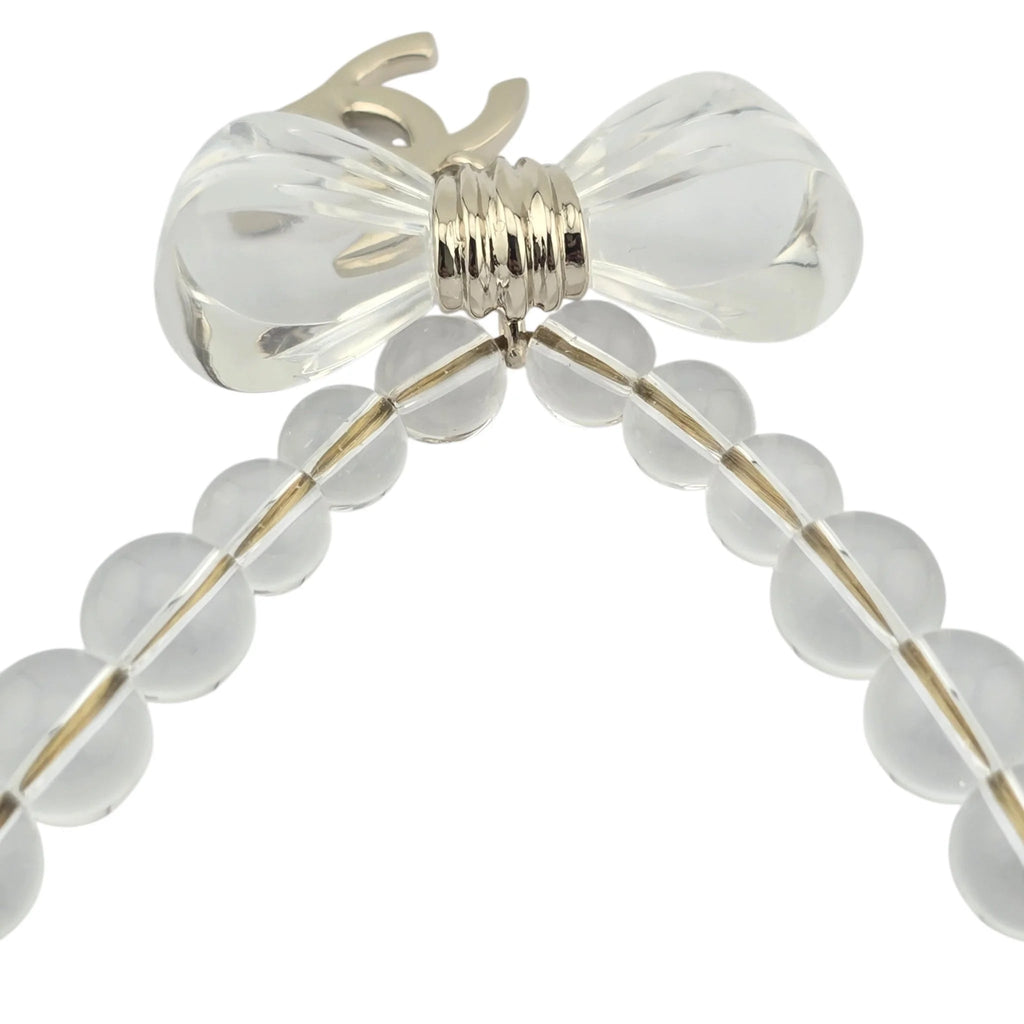 Chanel CC Transparent Resin Choker Necklace 2025 CHANEL