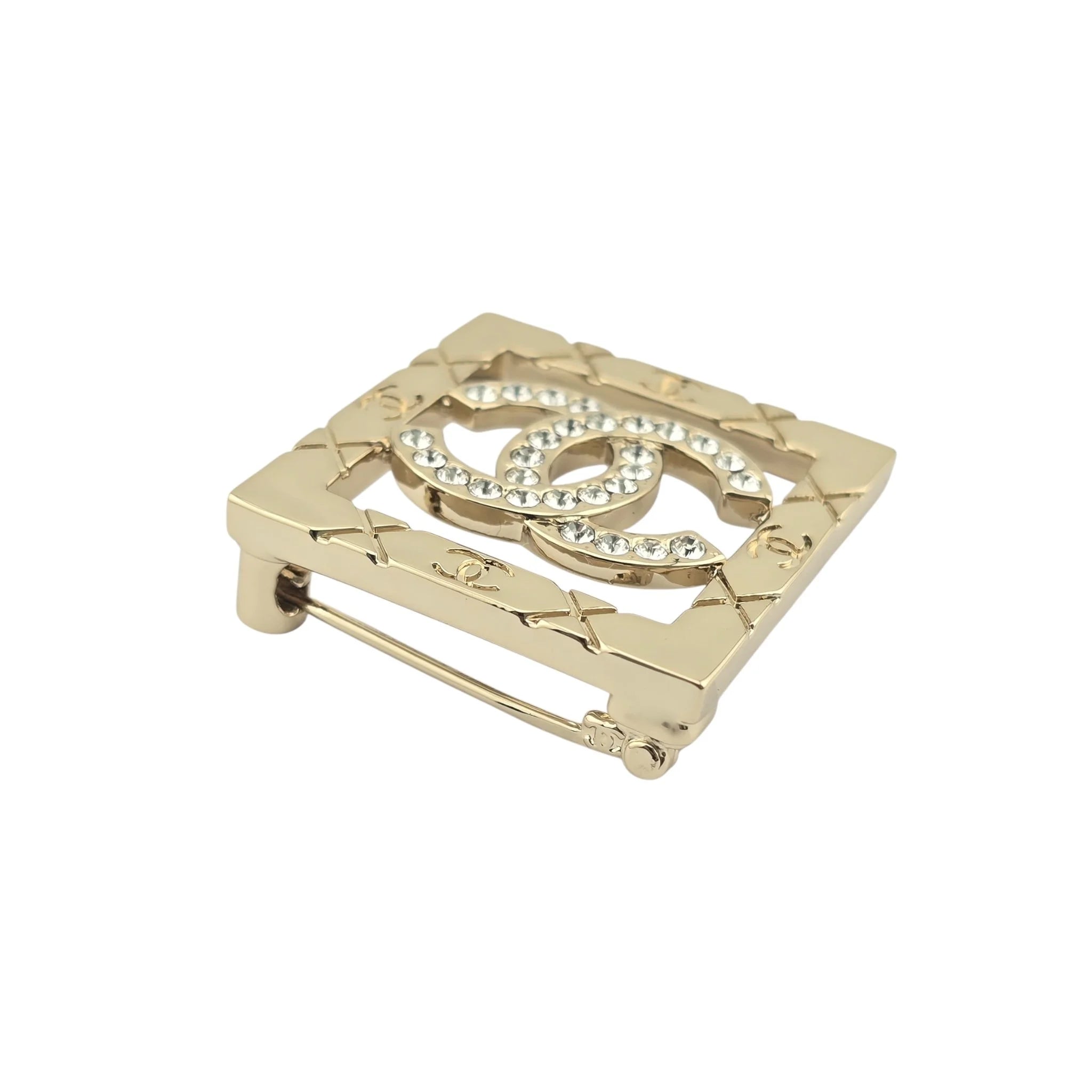Chanel CC Square Crystal Brooch 2025 CHANEL