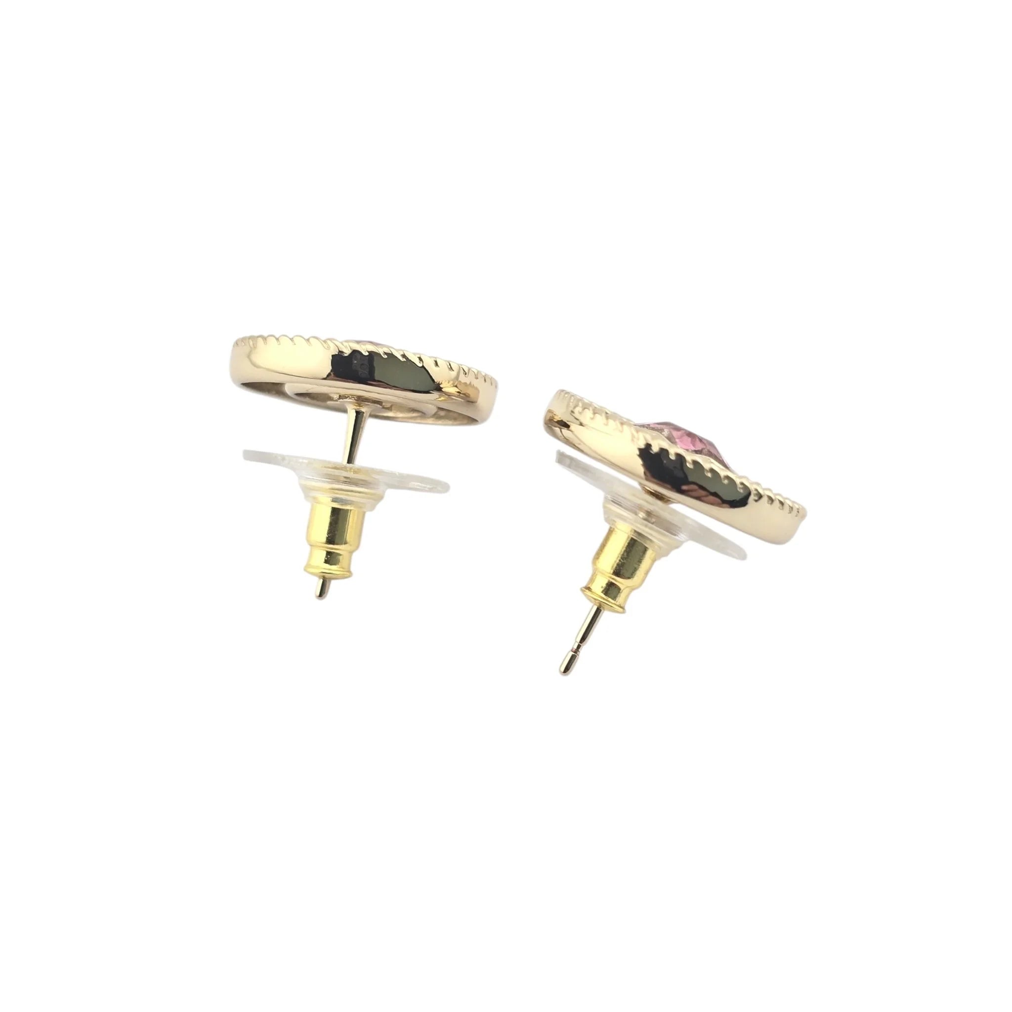 Chanel Round Gold Star Crystal Stud Earrings 2025 CHANEL