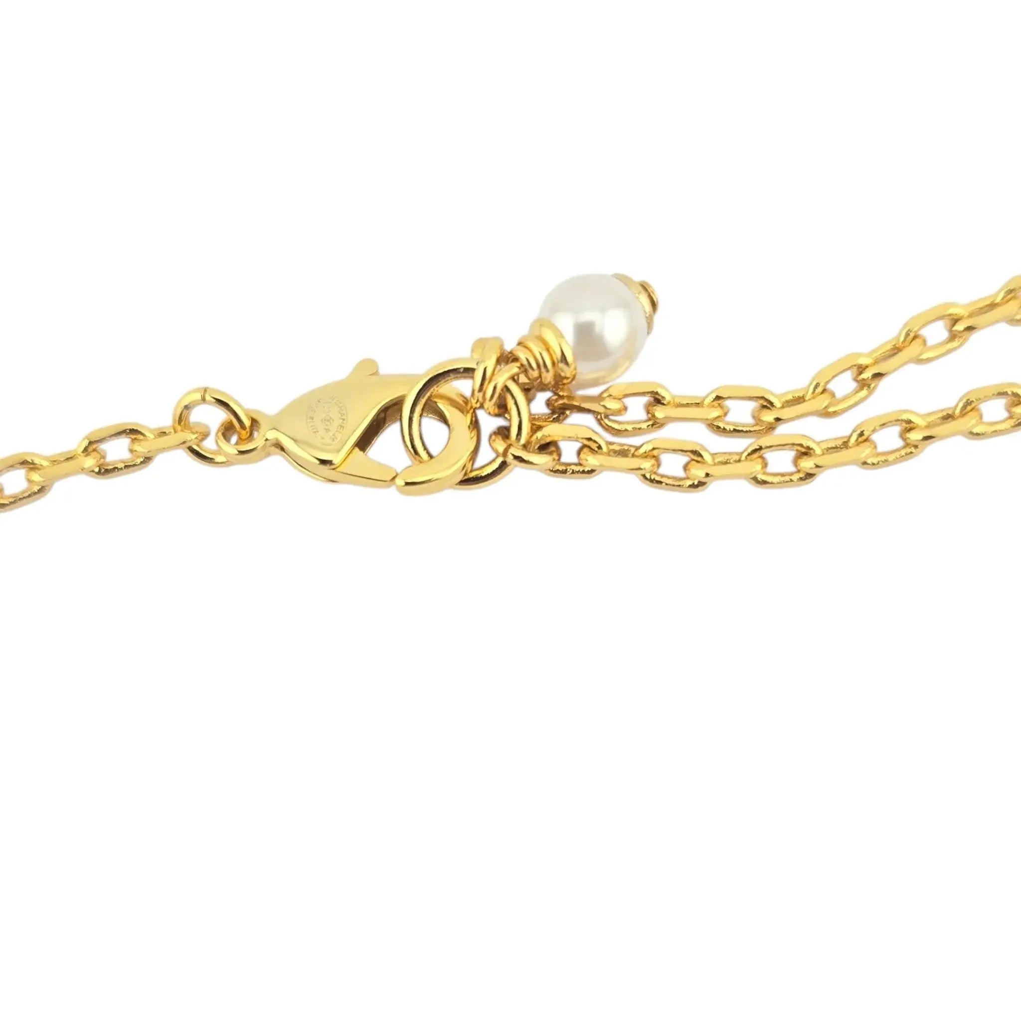Chanel CC Gold Floral Necklace 2023 CHANEL