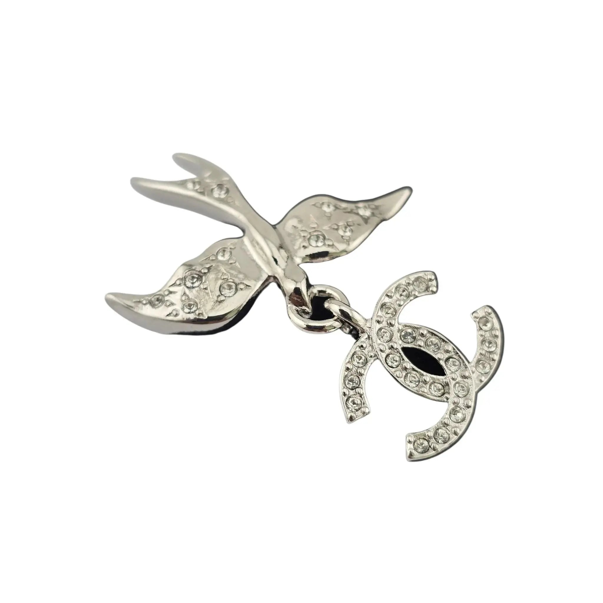 Chanel CC Silver Bird Earrings SS25 CHANEL