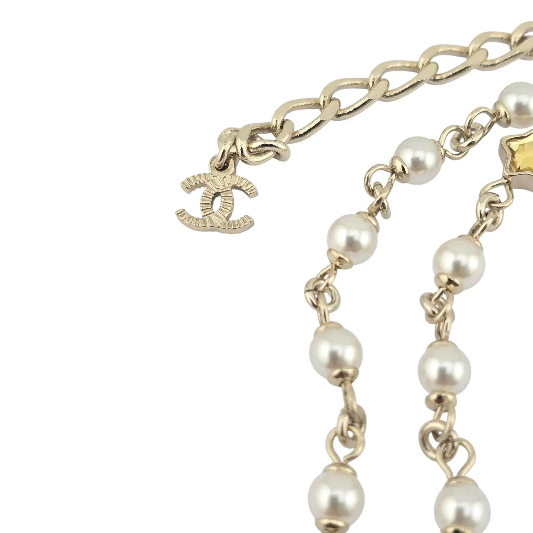 Chanel CC Multicoloured Star Crystal Long Necklace 2025 CHANEL