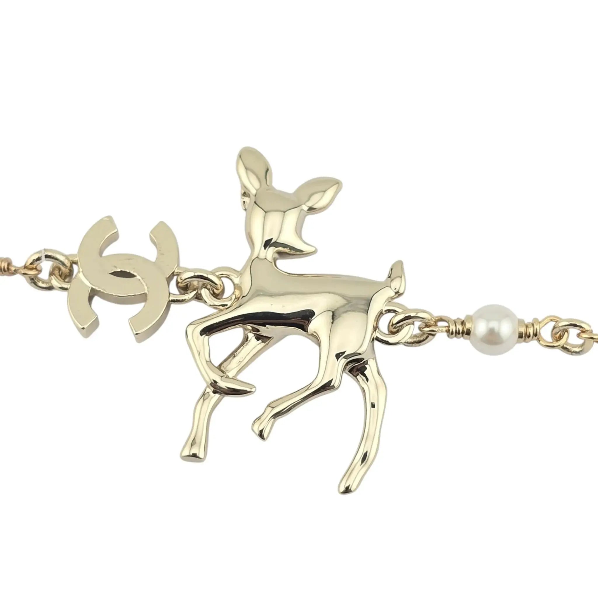 Chanel CC Deer Pendant Bracelet 2025 CHANEL