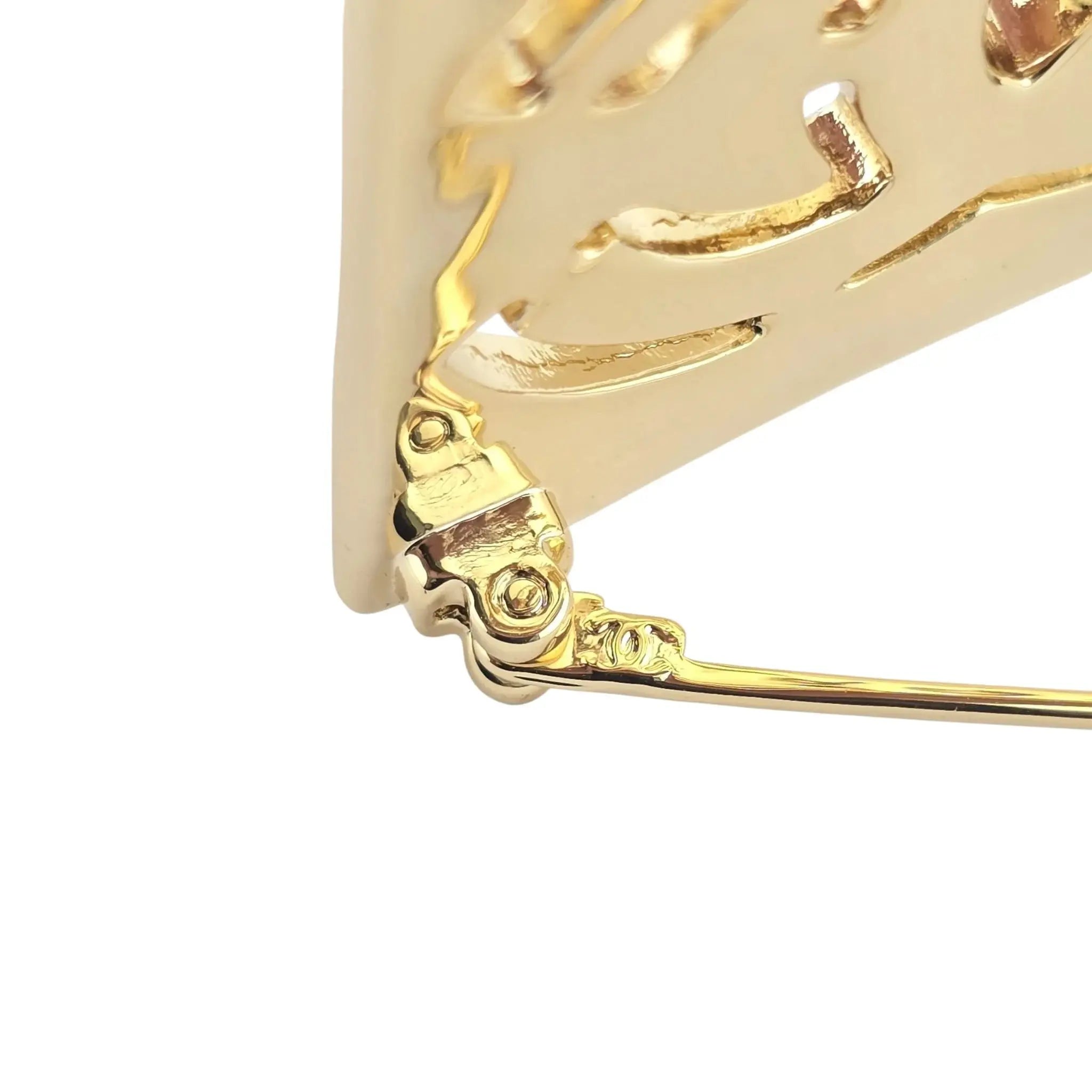 Chanel CC Square Gold Crystal Brooch 2022 CHANEL