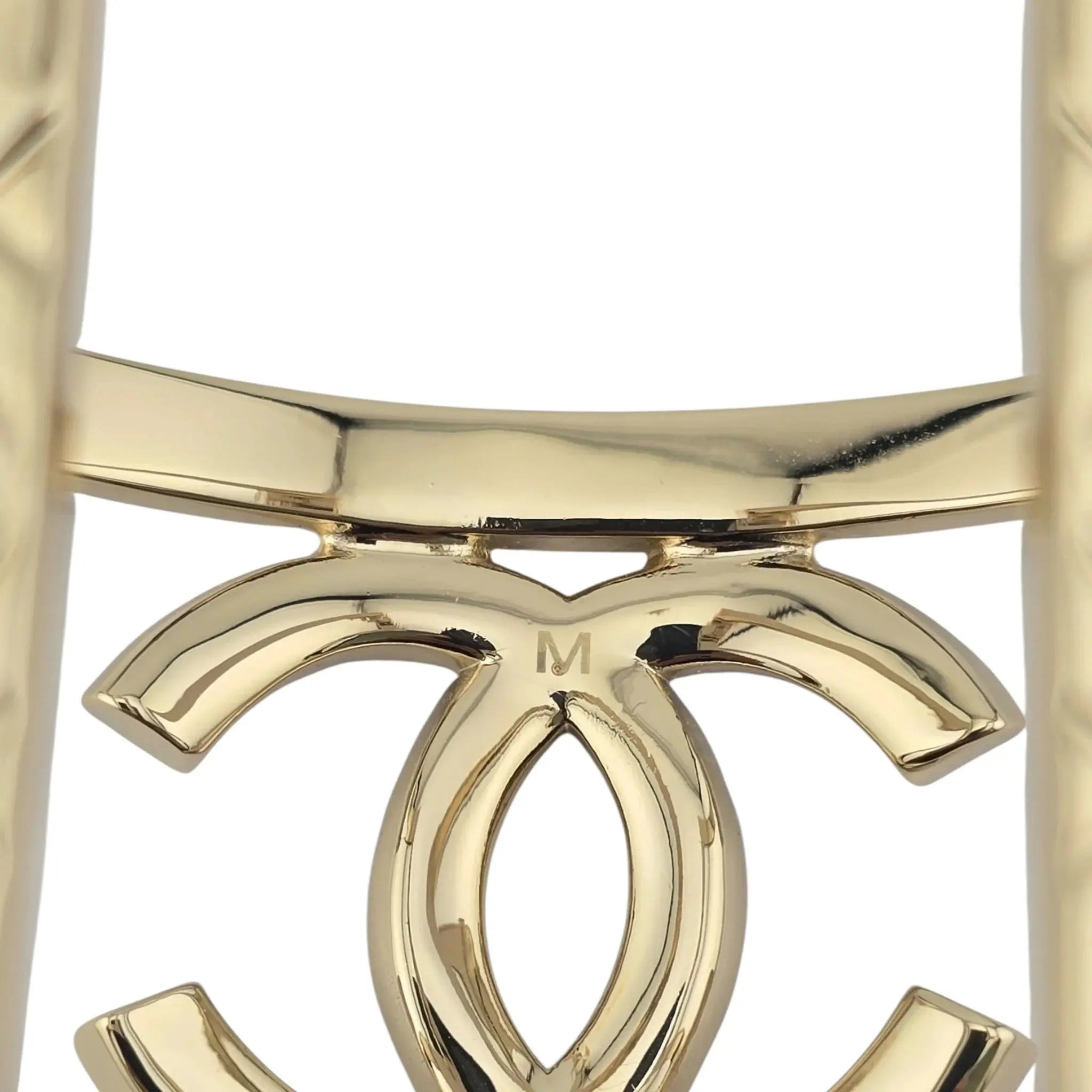 Chanel CC Cuff Bangle Gold 2025 CHANEL