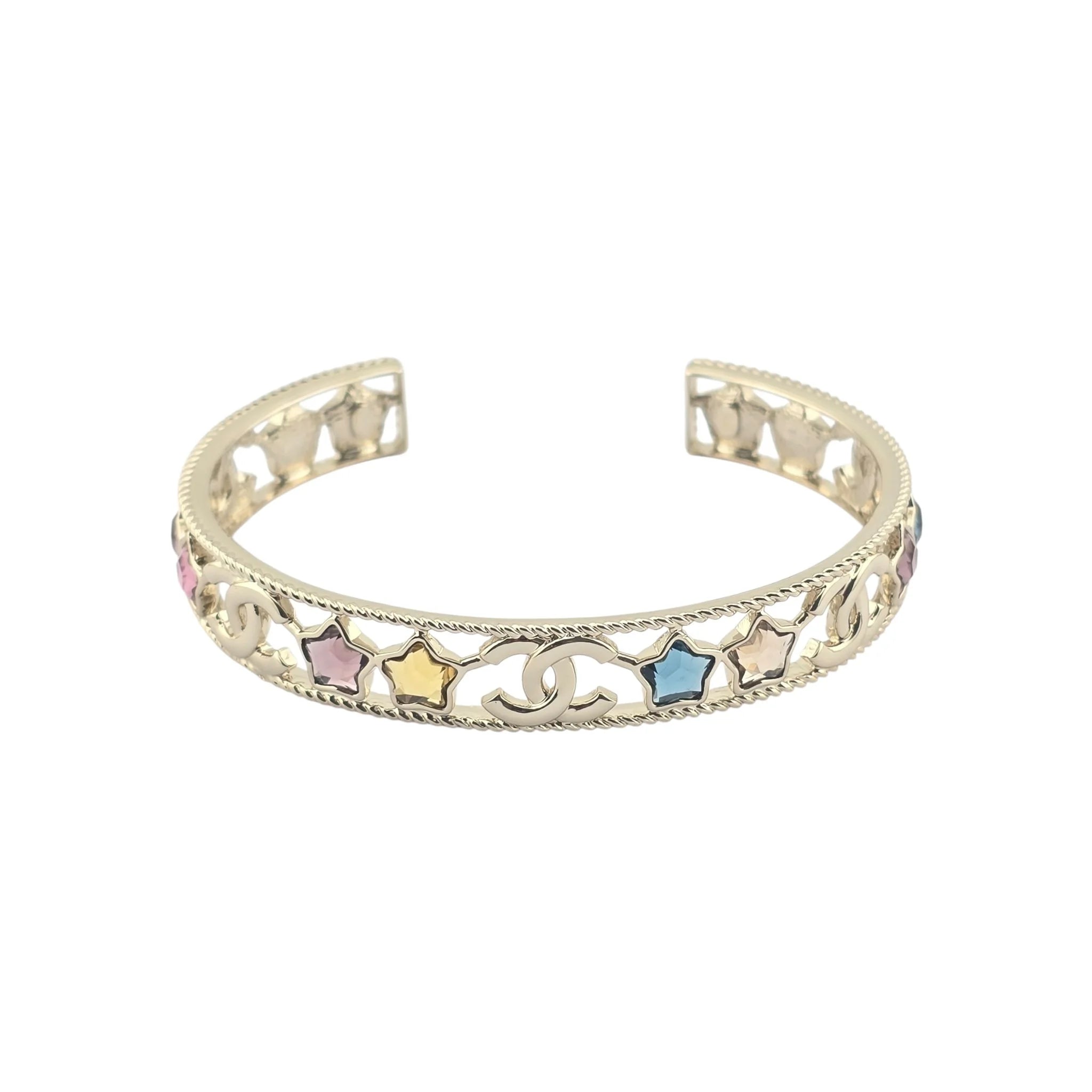 Chanel CC Multicolour Cuff Bangle 2025 CHANEL