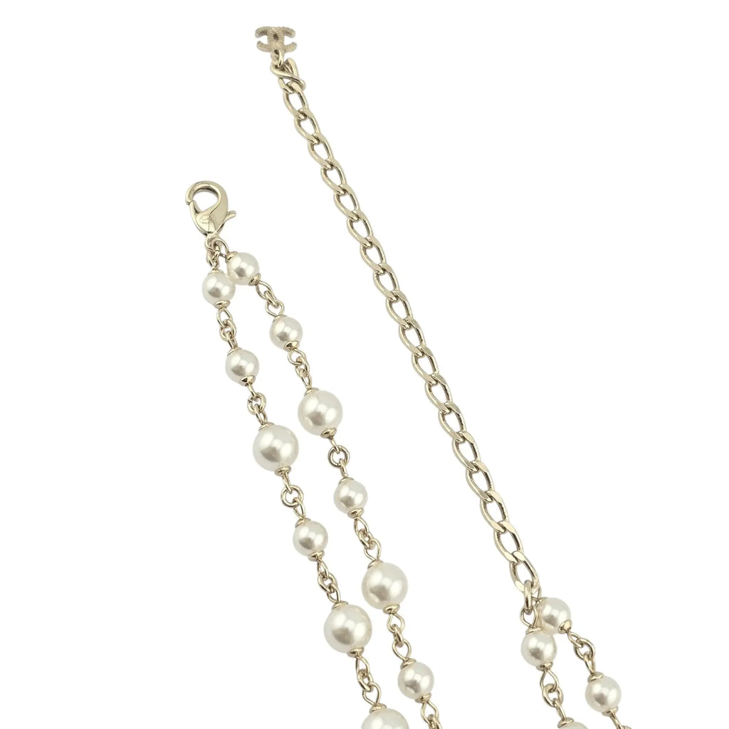 Chanel CC Multicoloured Faux Pearl Necklace 2025 CHANEL