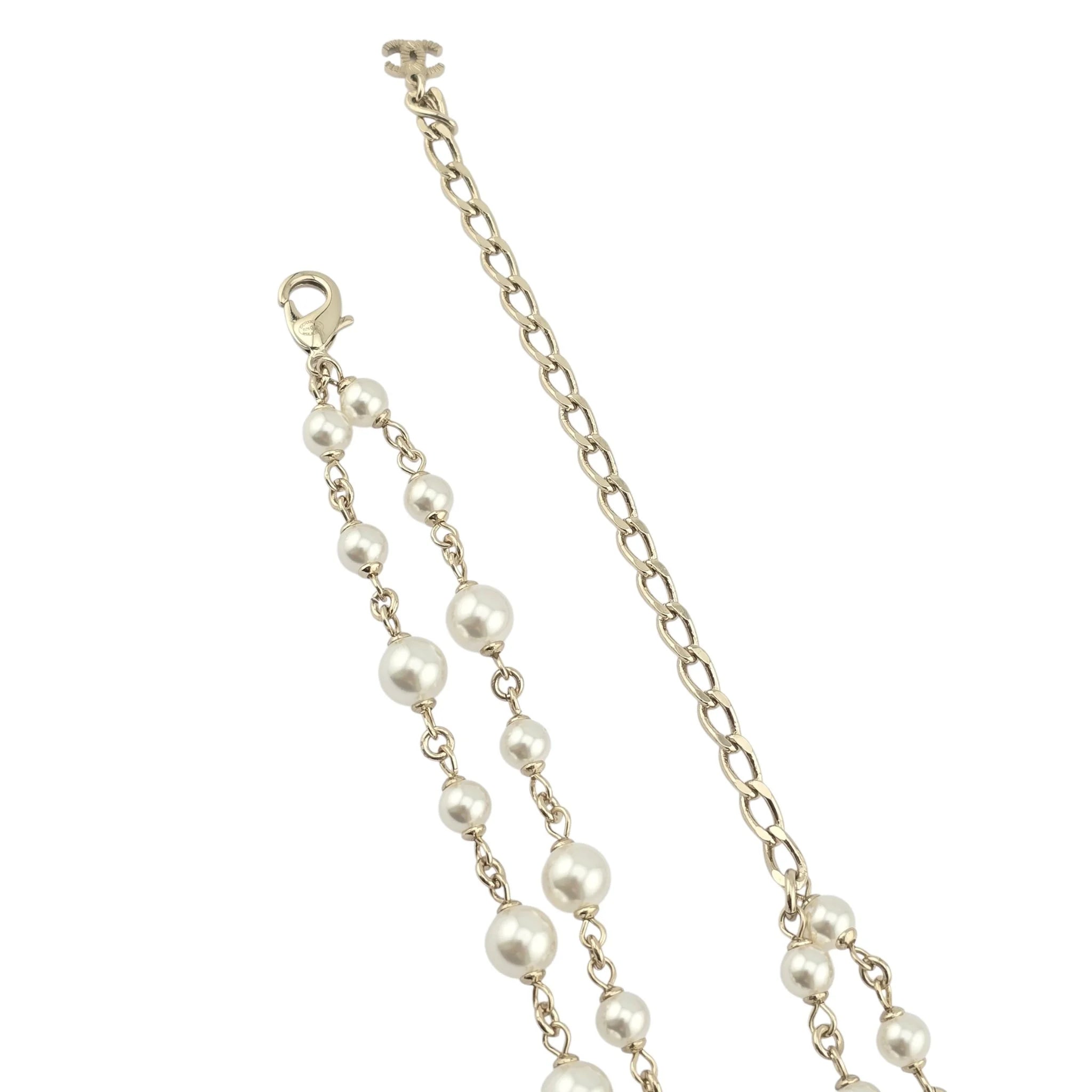 Chanel CC Multicoloured Faux Pearl Necklace 2025 CHANEL